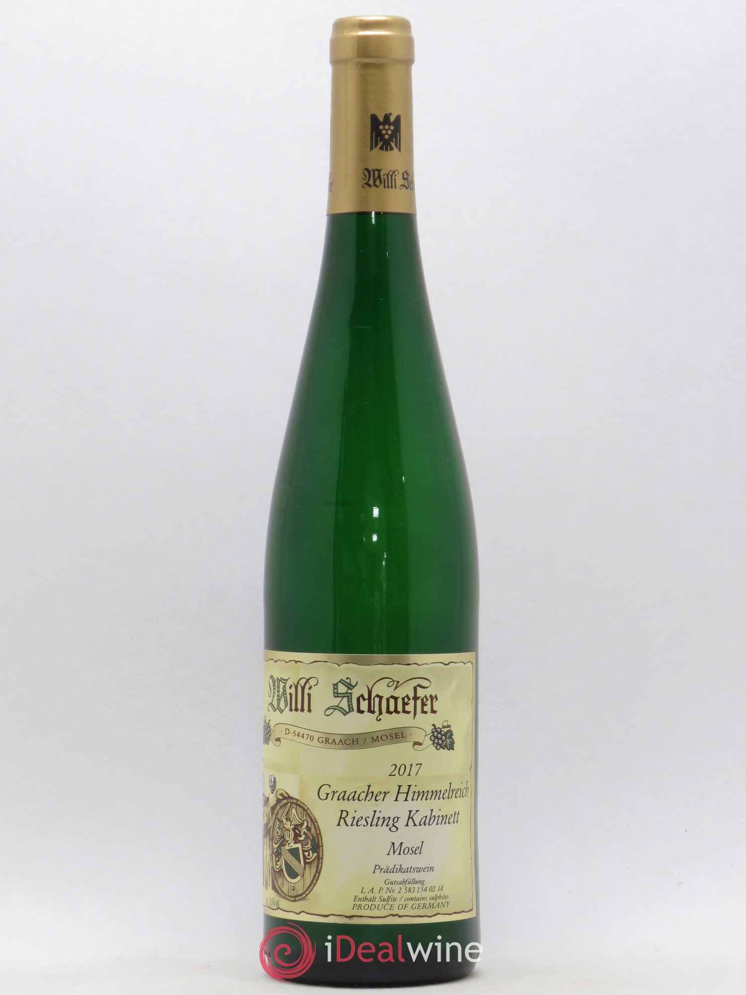 Riesling Graacher Himmelreich Kabinett Willi schaefer 2017 - Posten von 1 Flasche - 0