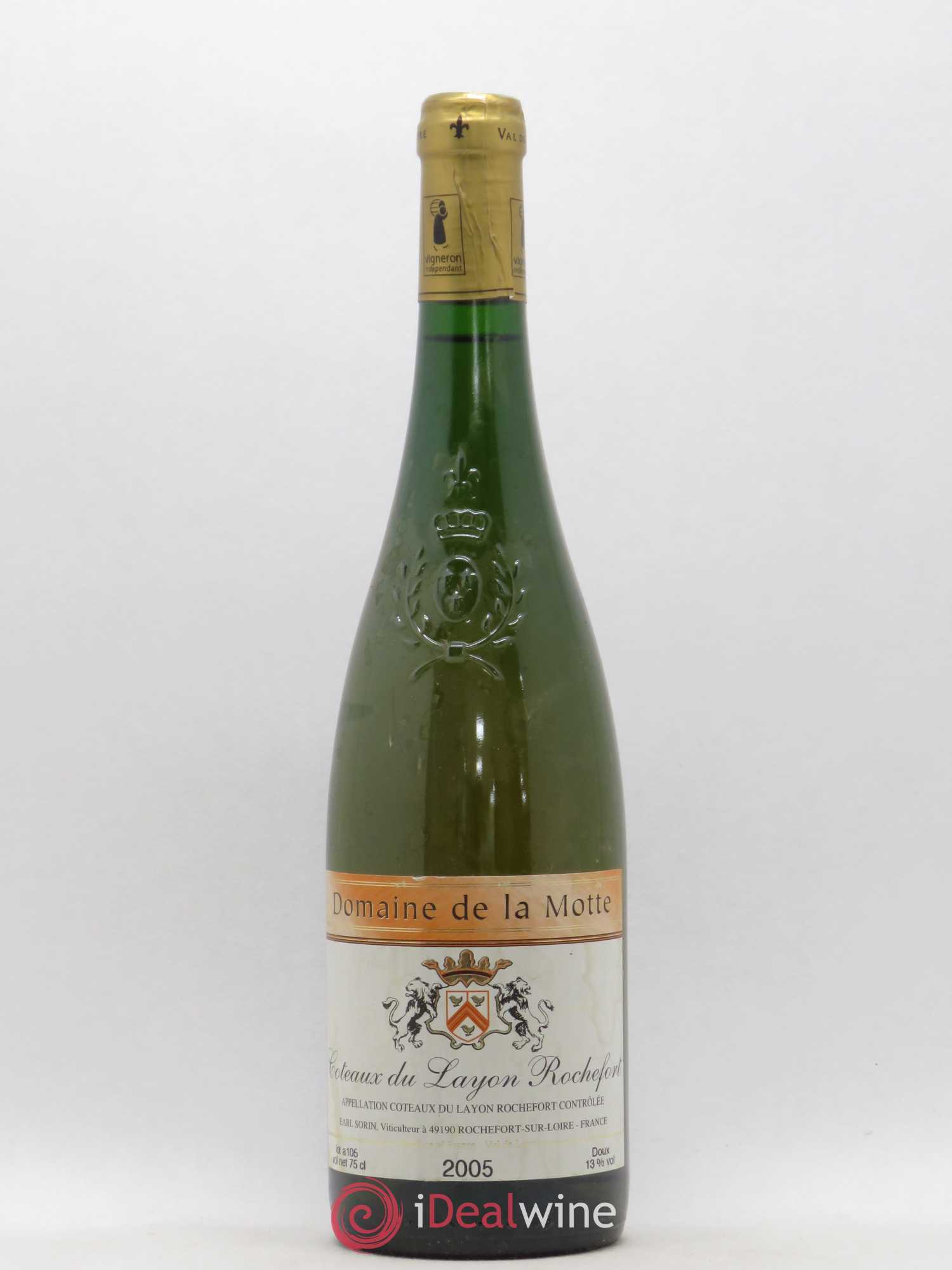 Coteaux du Layon Rochefort Domaine de la Motte (sans prix de réserve) 2005 - Posten von 1 Flasche - 0
