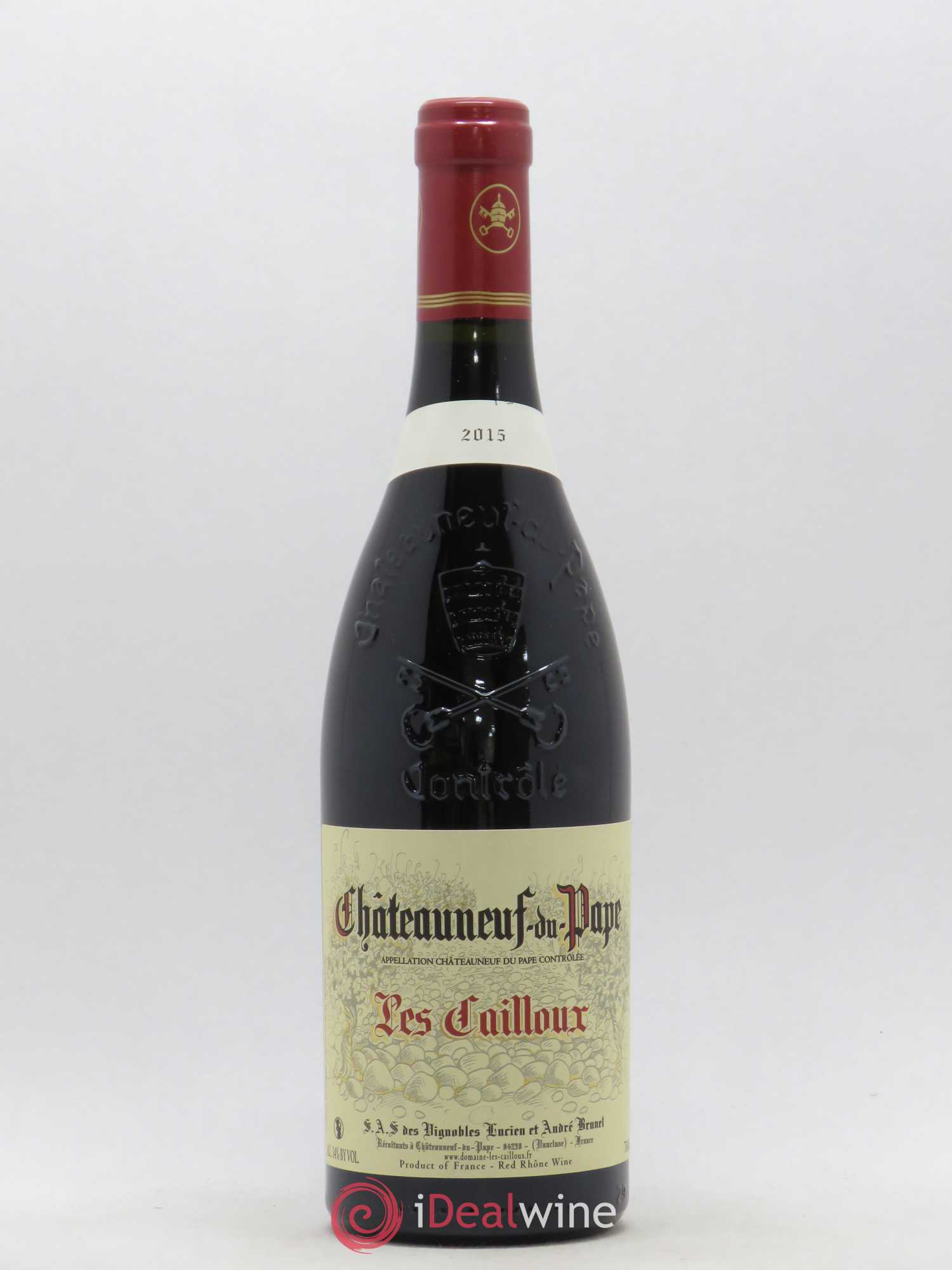 Châteauneuf-du-Pape Les Cailloux André Brunel 2015 - Lot de 1 bouteille - 0