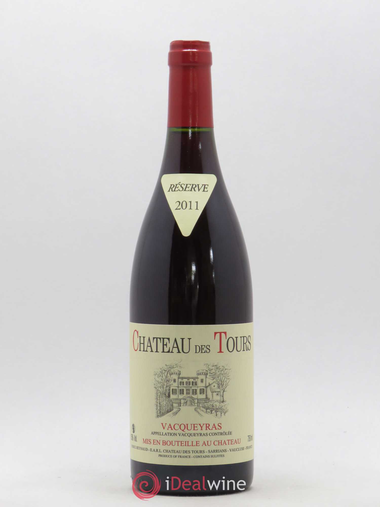 Vacqueyras Château des Tours Emmanuel Reynaud 2011 - Lot de 1 bouteille - 0