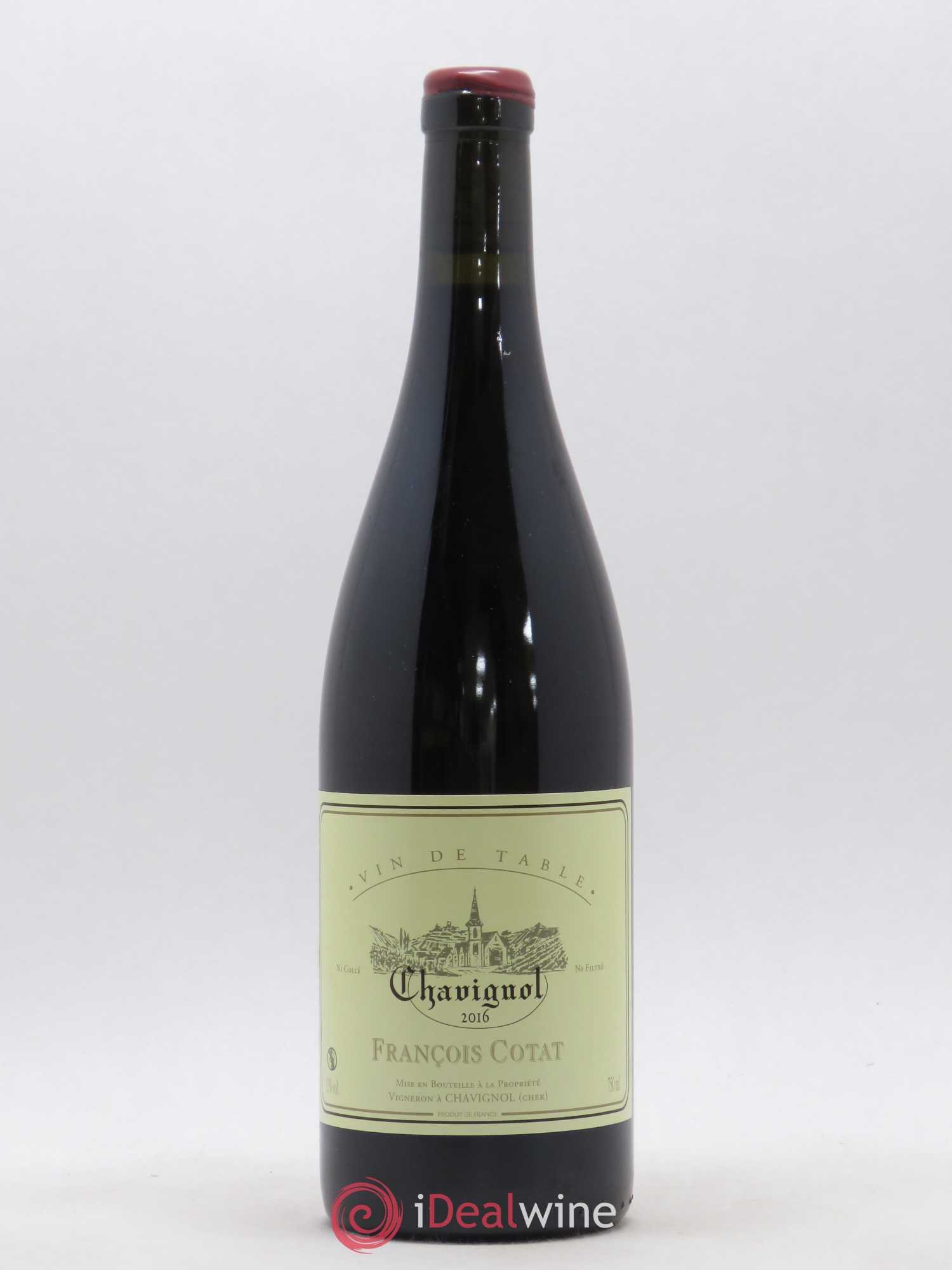 Vin de table - Chavignol François Cotat 2016 - Lot de 1 bouteille - 0