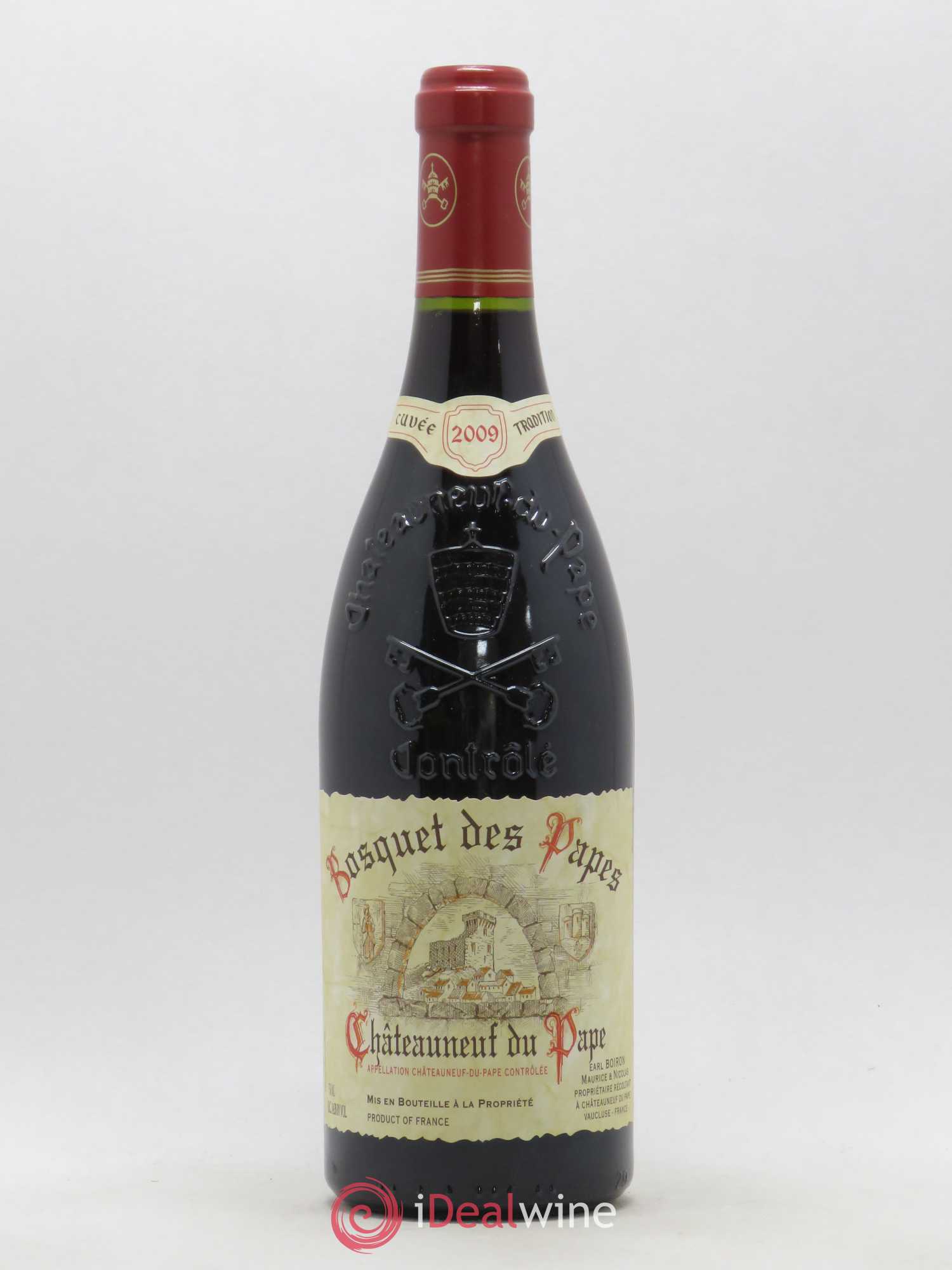 Châteauneuf-du-Pape Bosquet des Papes Chante Le Merle Vieilles Vignes Famille Boiron Cuvée Tradition 2009 - Lot de 1 bouteille - 0