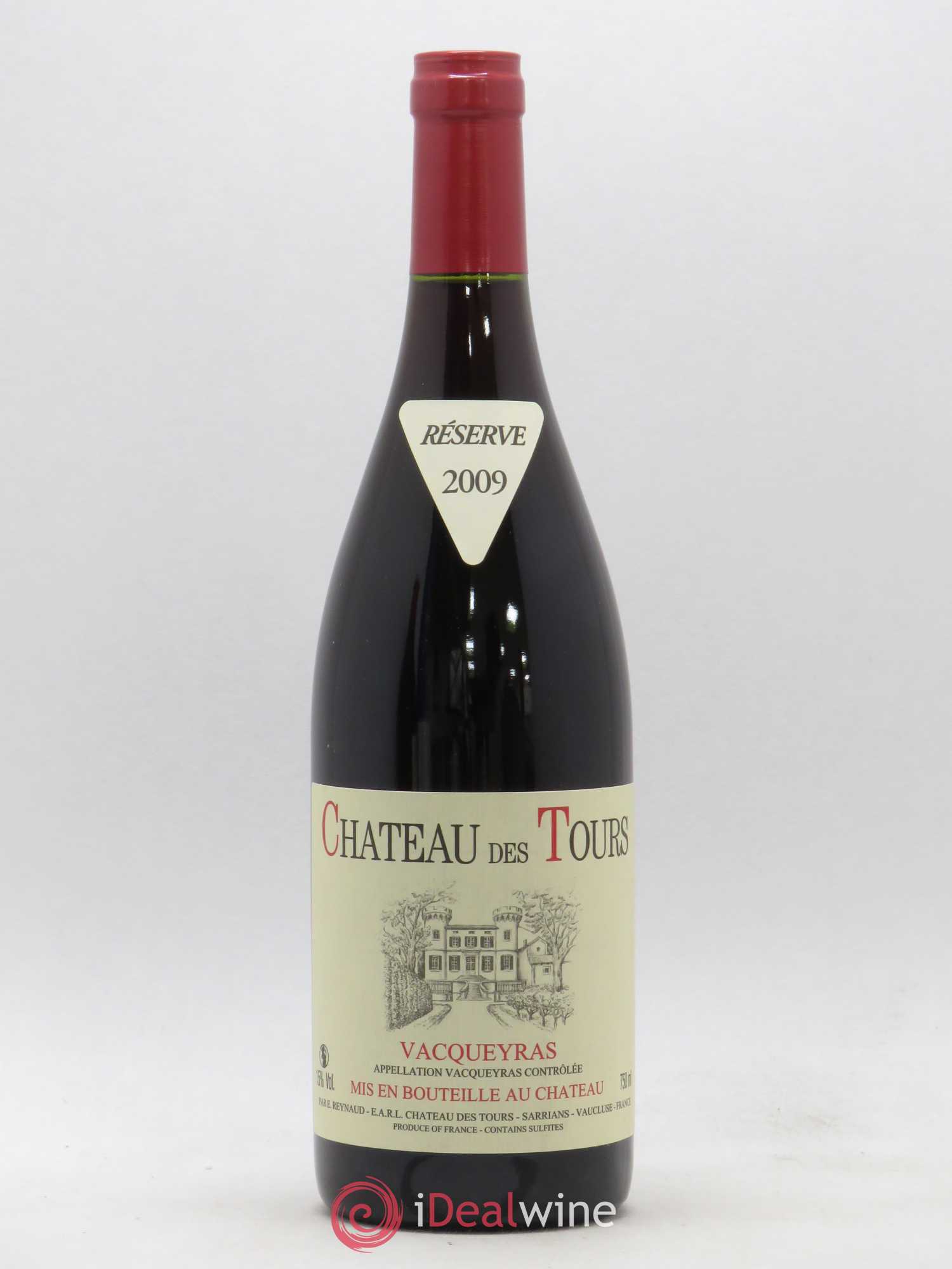 Vacqueyras Château des Tours Emmanuel Reynaud 2009 - Lot de 1 bouteille - 0