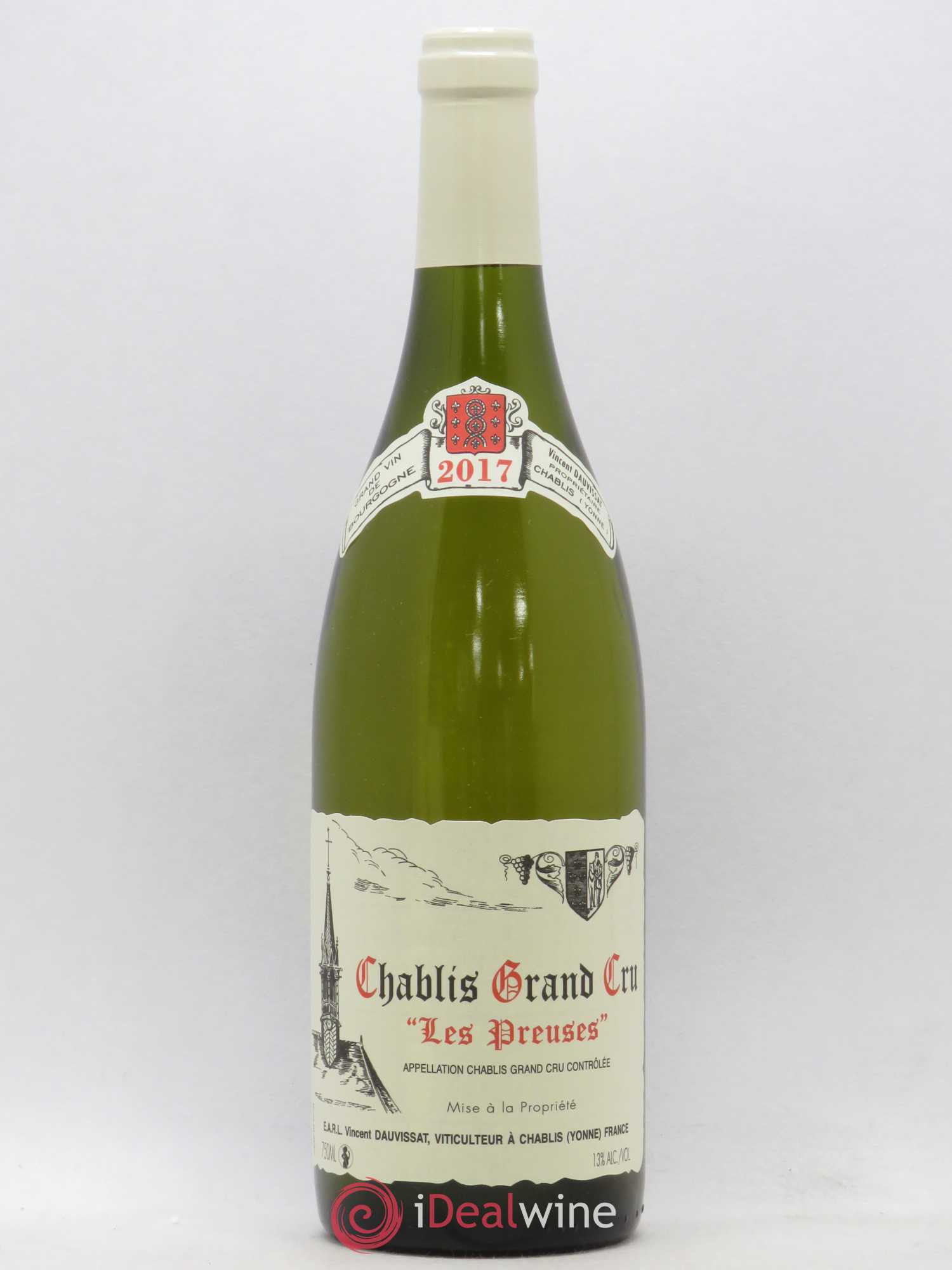 Chablis Grand Cru Les Preuses Vincent Dauvissat (Domaine) 2017 - Lot de 1 bouteille - 0