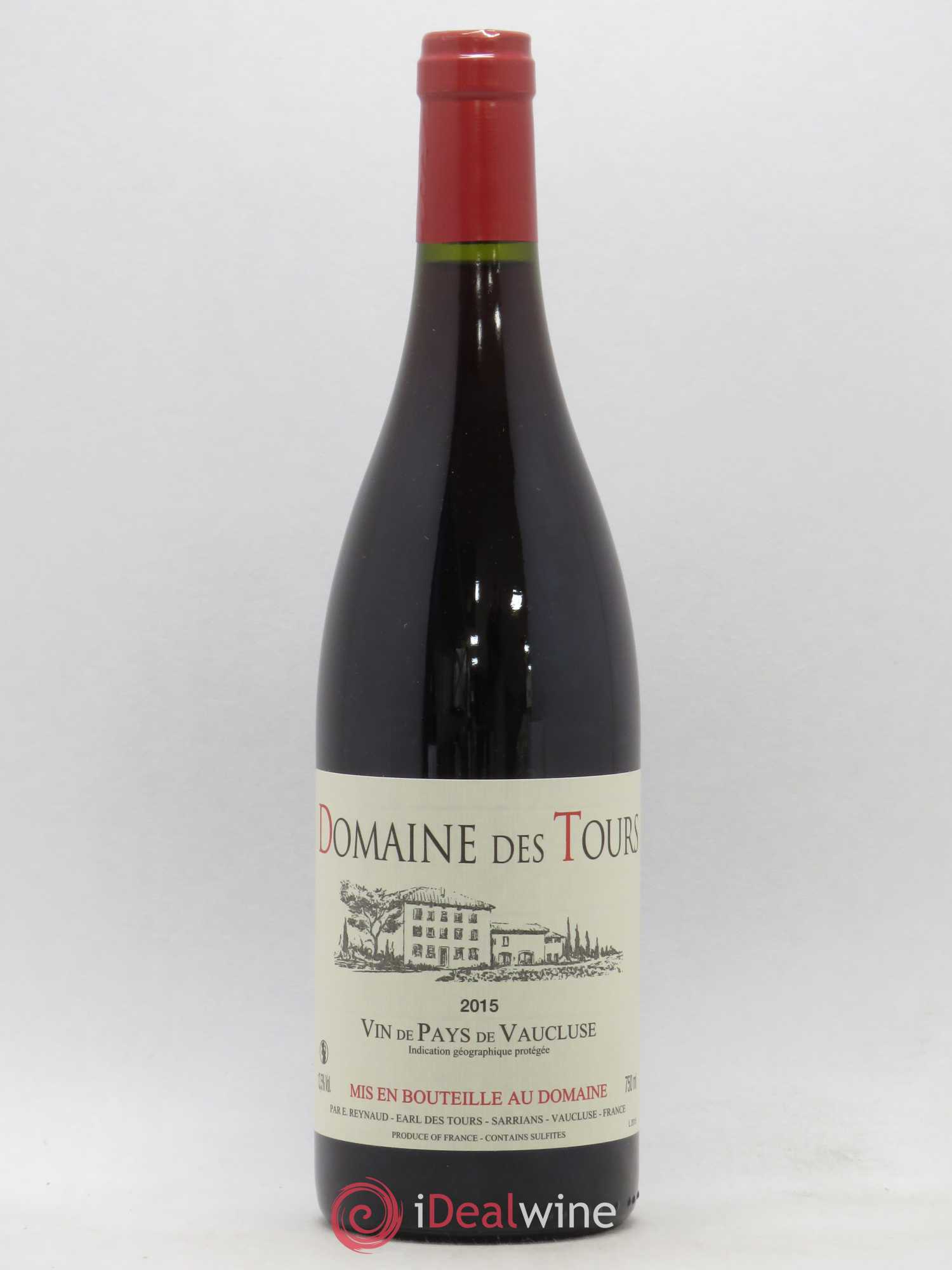 Vaucluse (Vin de Pays de Vaucluse) Domaine des Tours Emmanuel Reynaud 2015 - Lot de 1 bouteille - 0