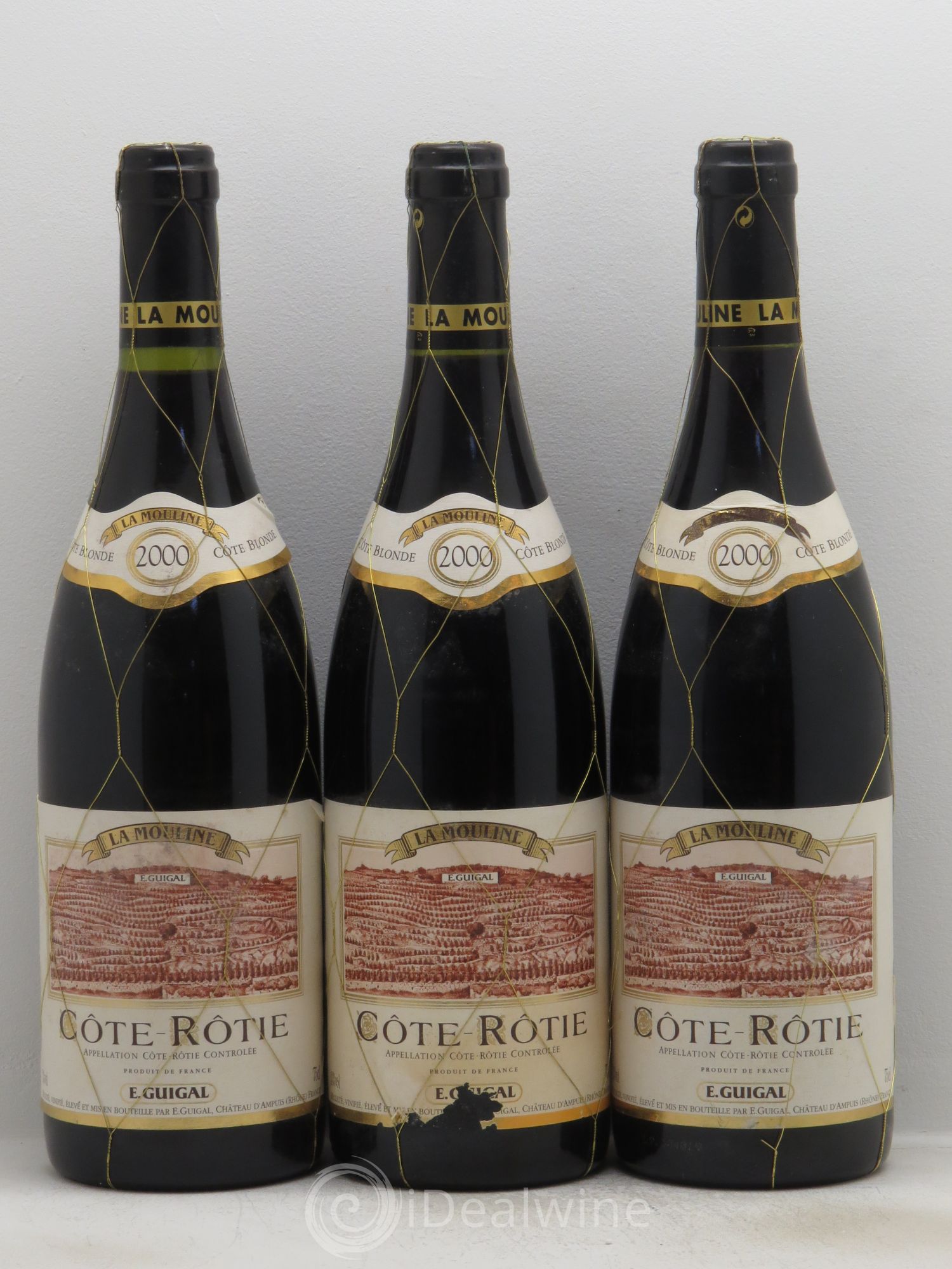 Côte-Rôtie La Mouline Guigal 2000 - Lot de 3 bouteilles - 0