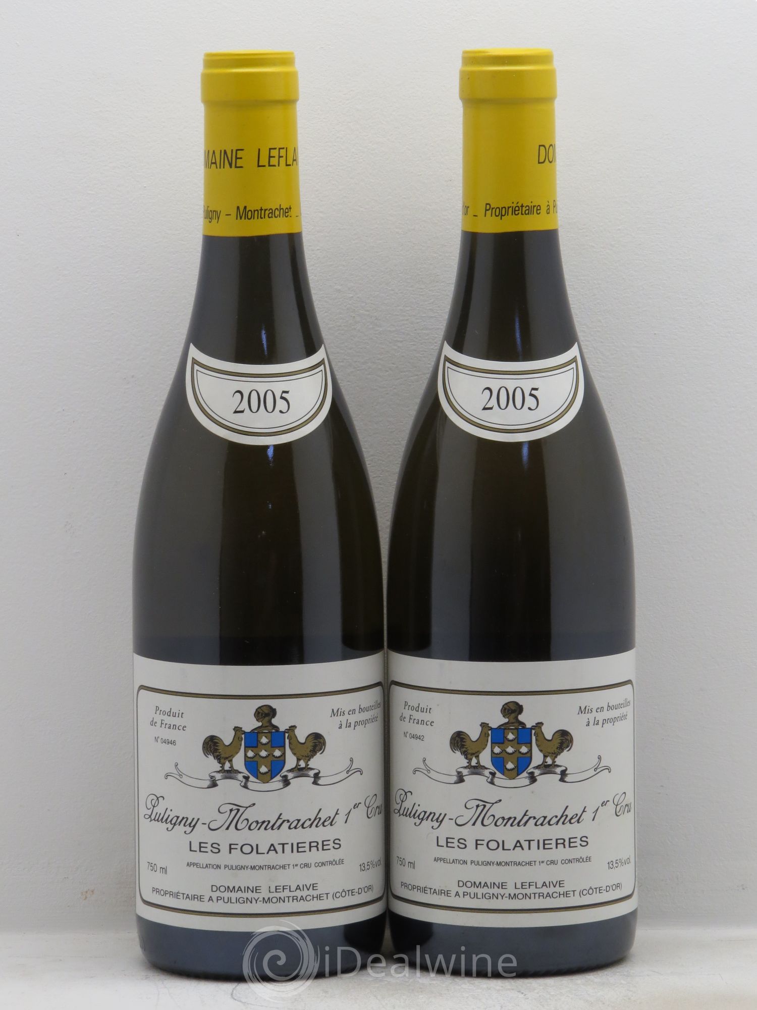 Puligny-Montrachet 1er Cru Les Folatières Leflaive (Domaine) 2005 - Lot de 2 bouteilles - 0