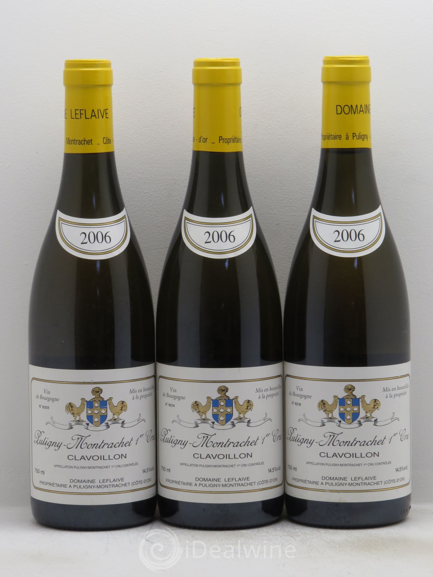 Puligny-Montrachet 1er Cru Clavoillon Leflaive (Domaine) 2006 - Lot de 3 bouteilles - 0