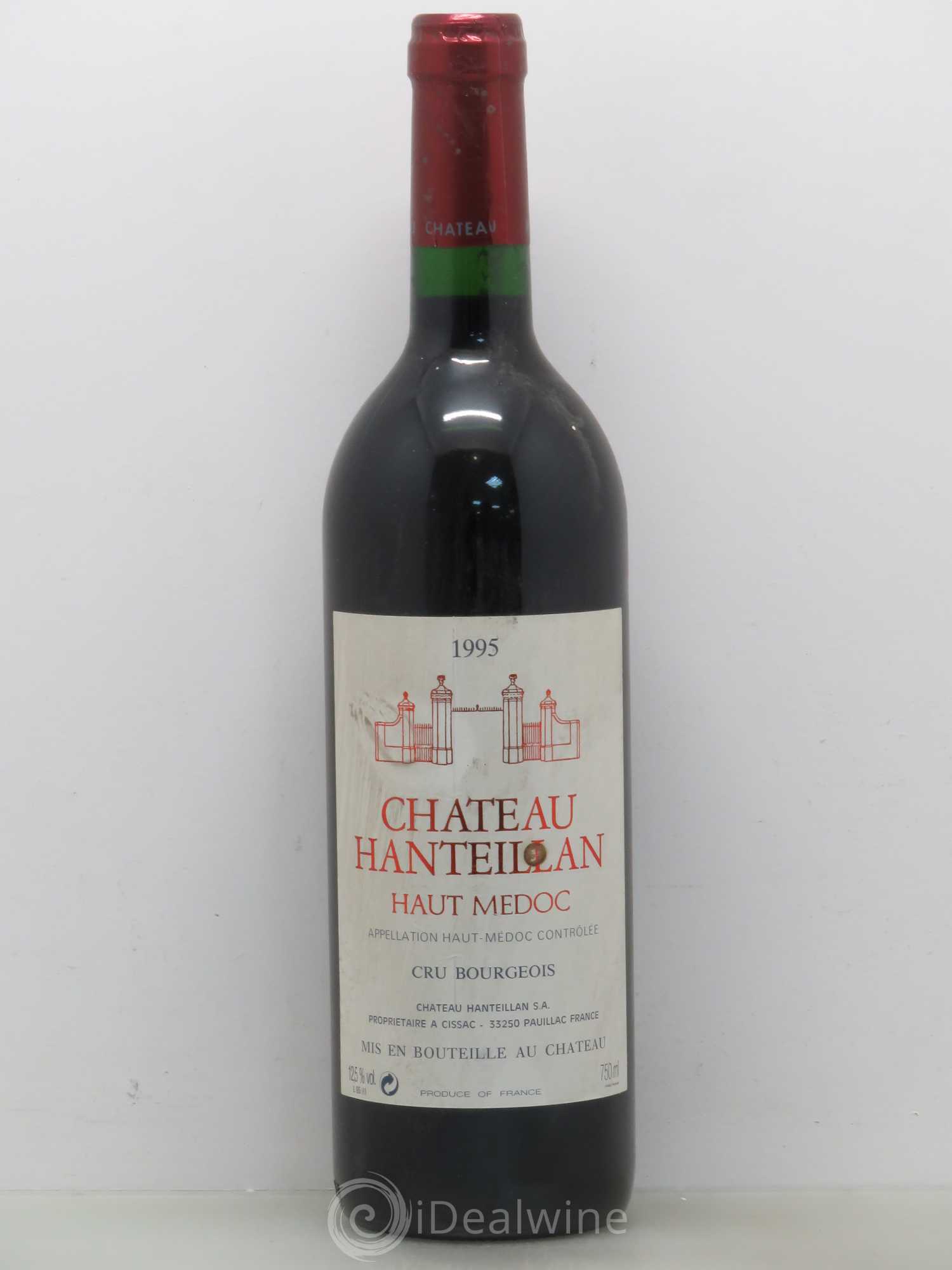 Château Hanteillan Cru Bourgeois 1995 - Lot de 1 bouteille - 0
