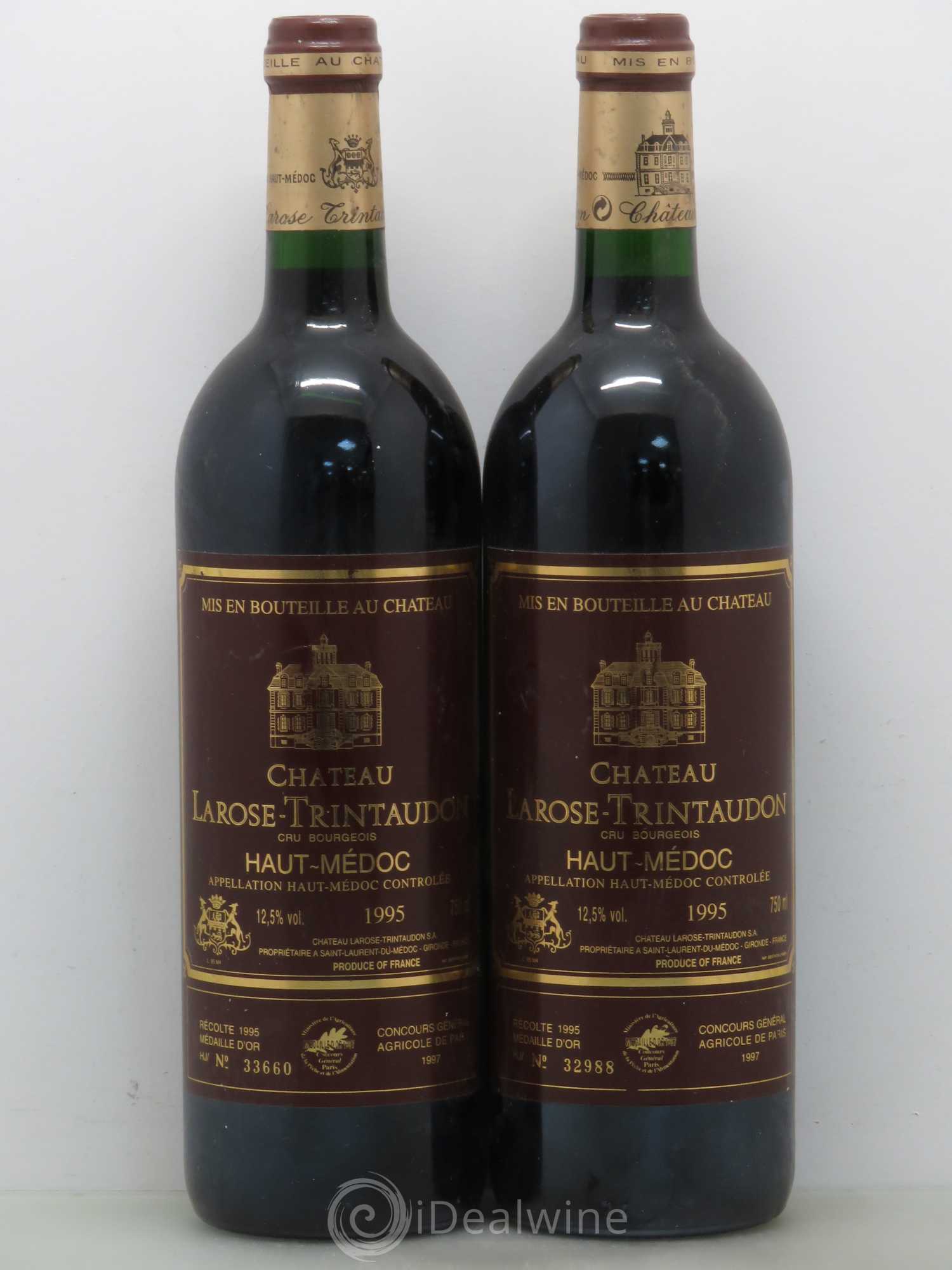 Château Larose Trintaudon Cru Bourgeois 1995 - Lot de 2 bouteilles - 0