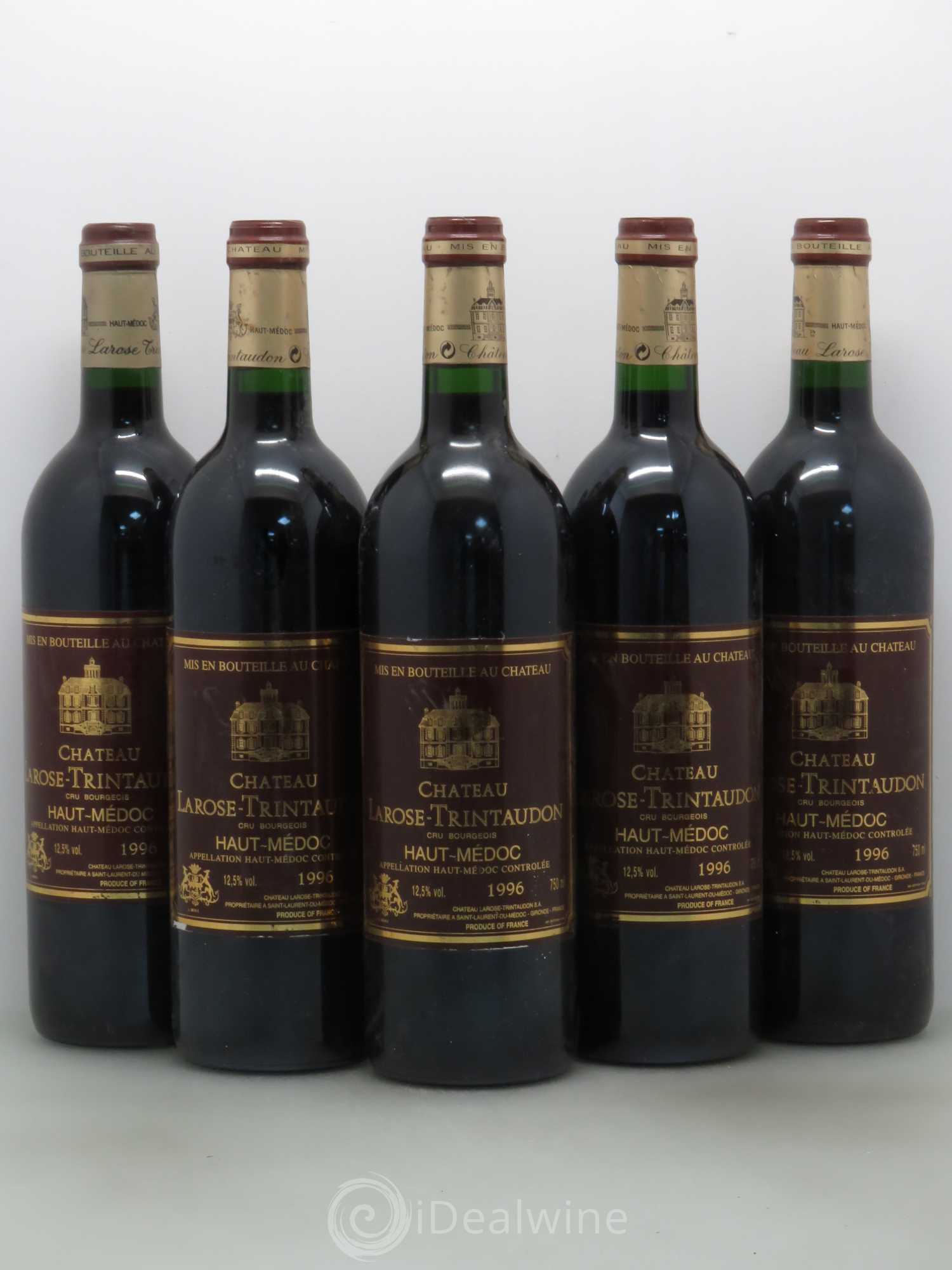 Château Larose Trintaudon Cru Bourgeois (sans prix de réserve) 1996 - Lot de 5 bouteilles - 0