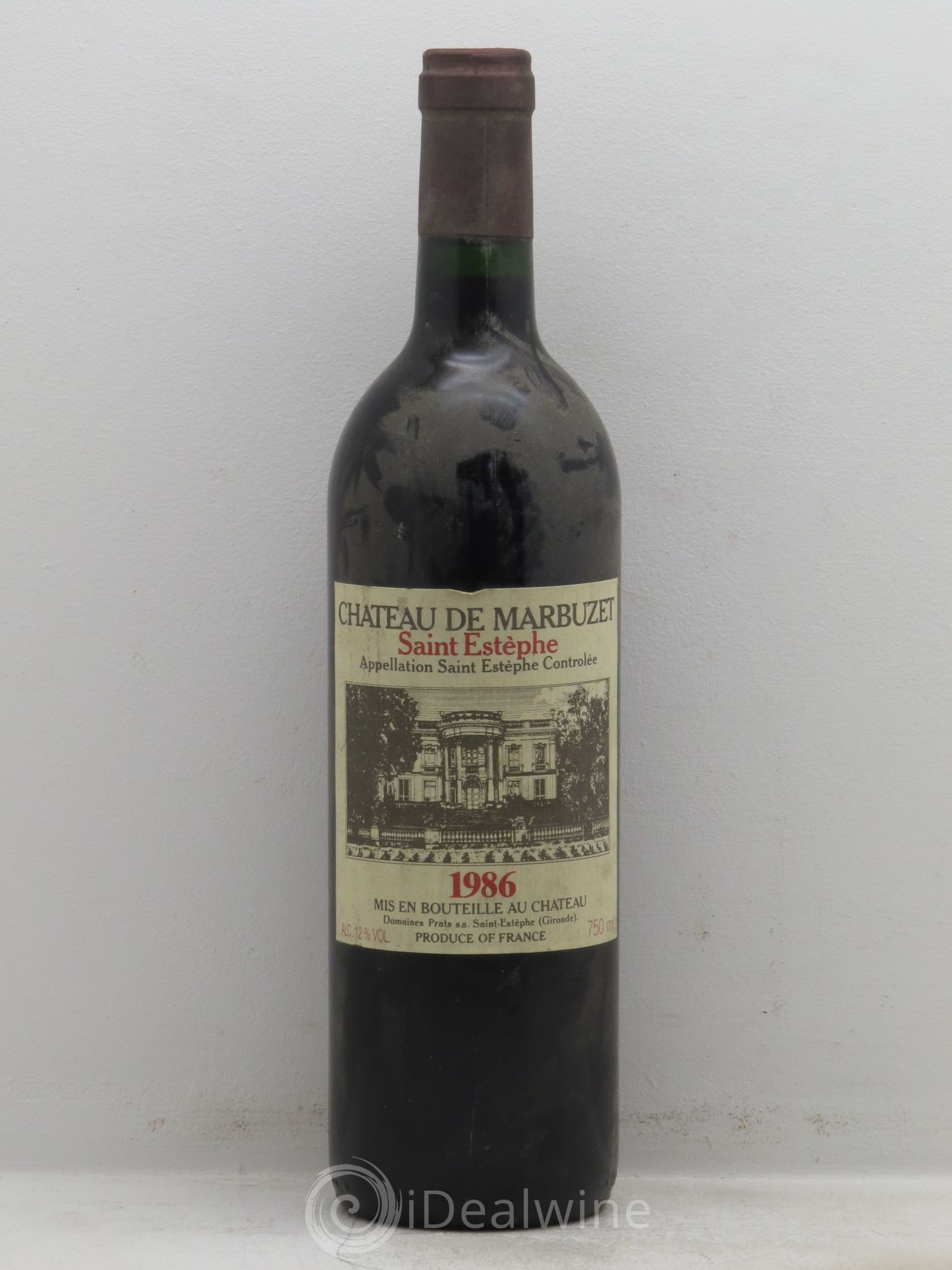 Château de Marbuzet Cru Bourgeois 1986 - Lot de 1 bouteille - 0
