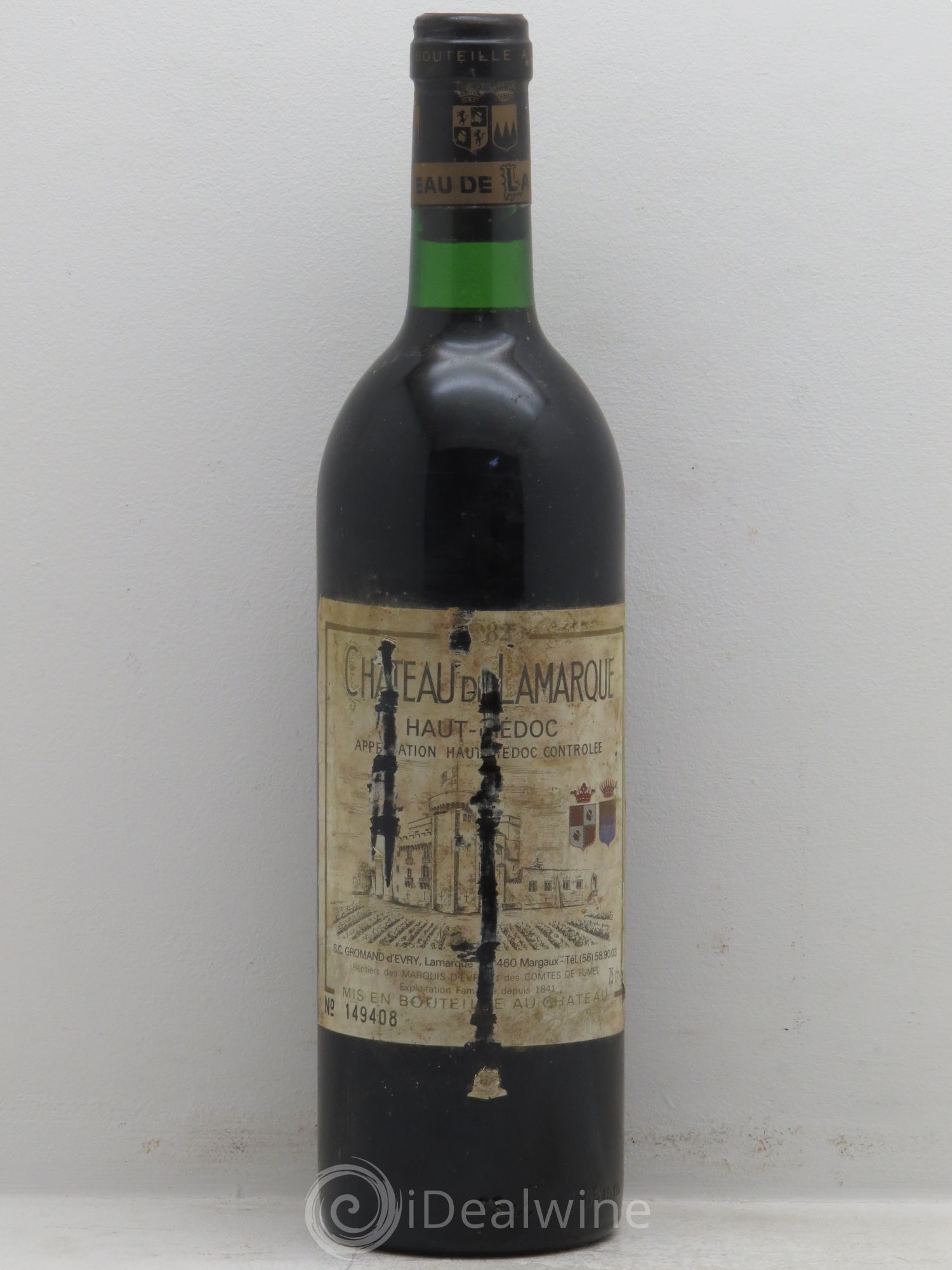 Château de Lamarque Cru Bourgeois 1982 - Lot de 1 bouteille - 0