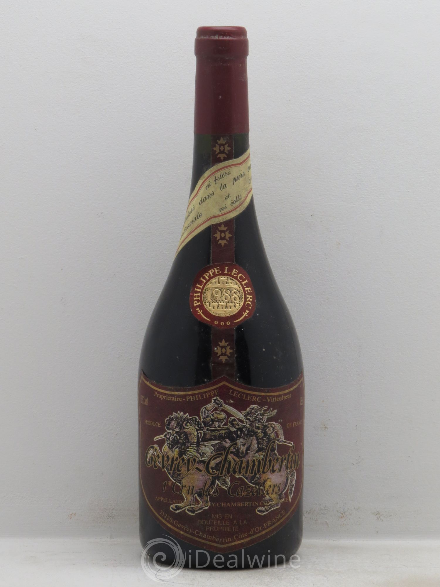 Gevrey-Chambertin 1er Cru Leclerc 1988 - Lot de 1 bouteille - 0