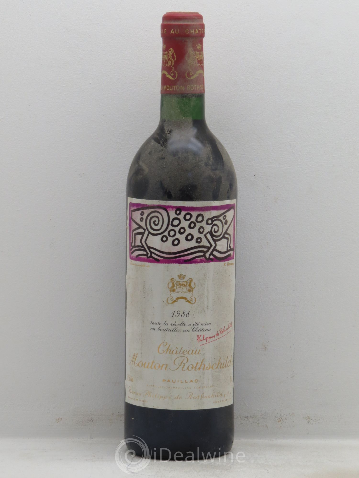 Château Mouton Rothschild 1er Grand Cru Classé 1988 - Lot de 1 bouteille - 0