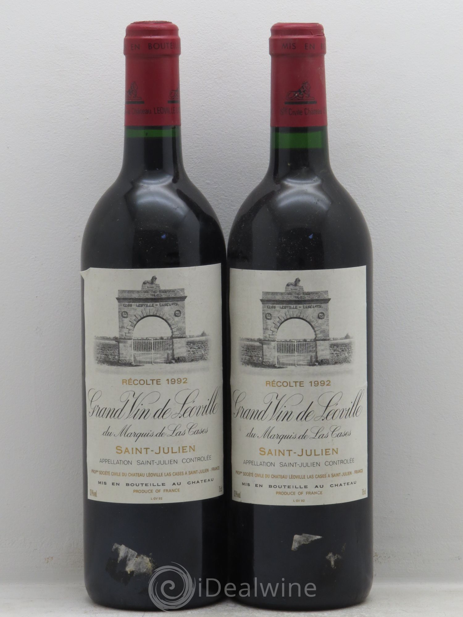 Château Léoville Las Cases 2ème Grand Cru Classé 1992 - Lot de 2 bouteilles - 0