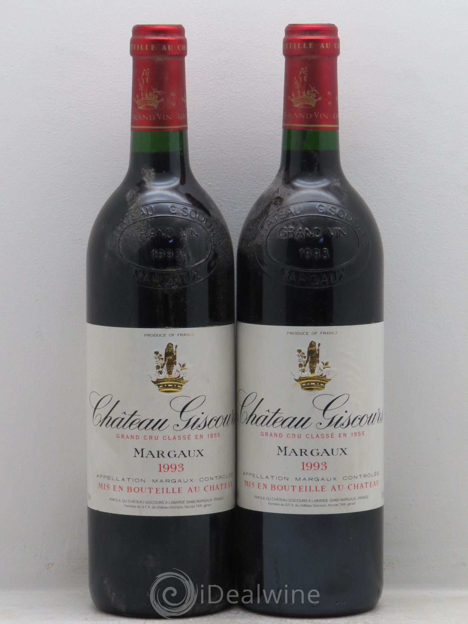 Château Giscours 3ème Grand Cru Classé 1993 - Lot de 2 bouteilles - 0