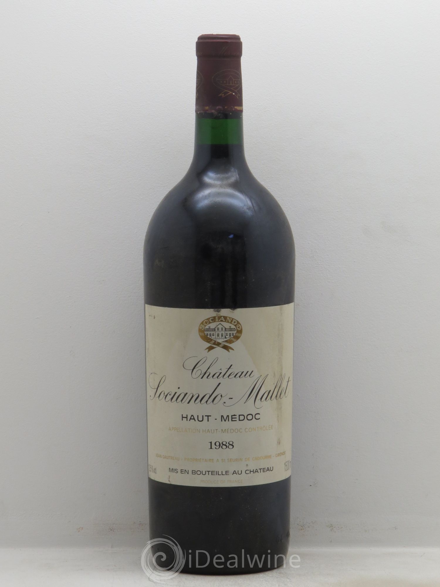 Château Sociando Mallet 1988 - Lot de 1 magnum - 0