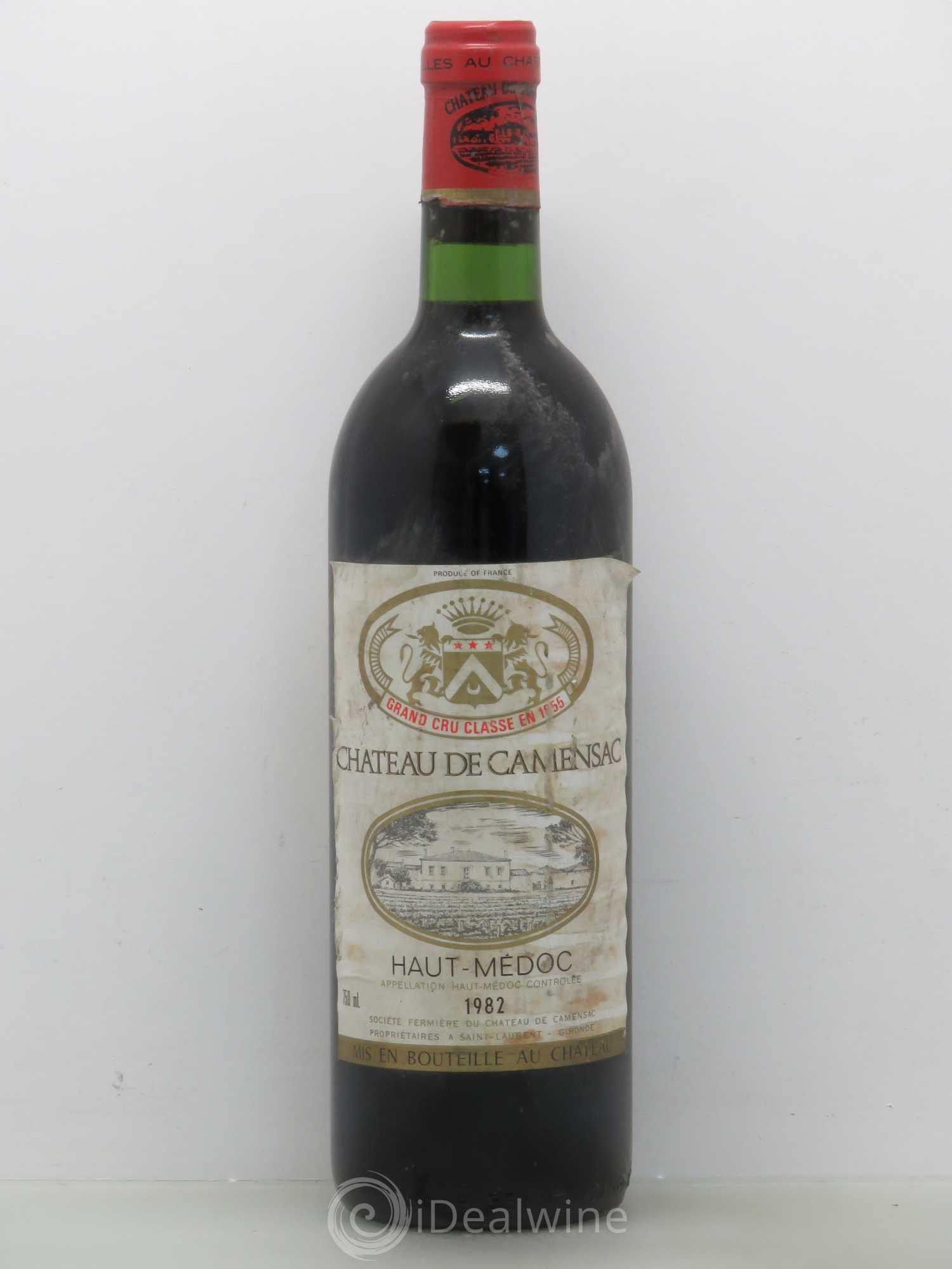Château Camensac 5ème Grand Cru Classé 1982 - Lot de 1 bouteille - 0