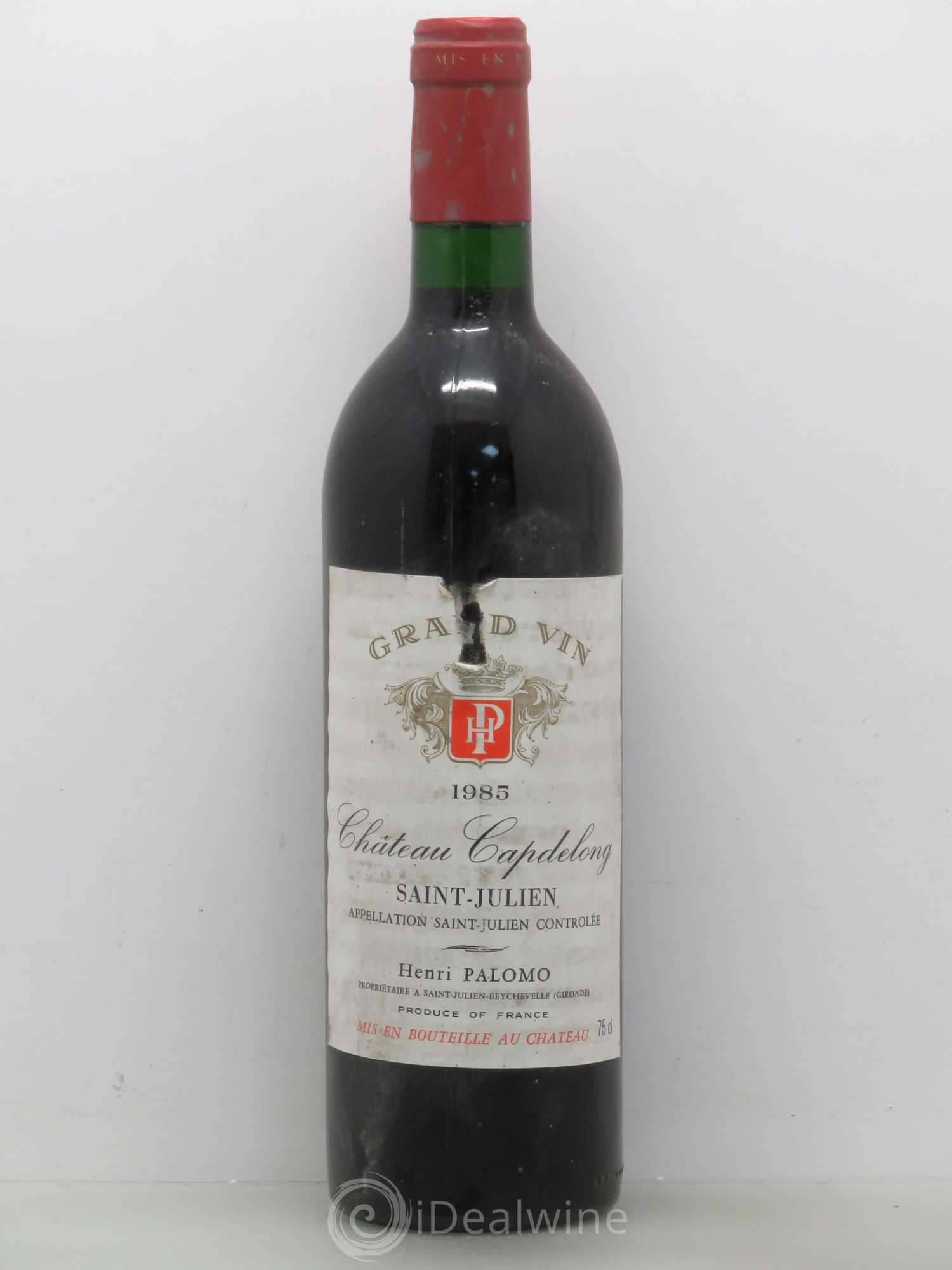 Saint-Julien Château Capdelong 1985 - Posten von 1 Flasche - 0