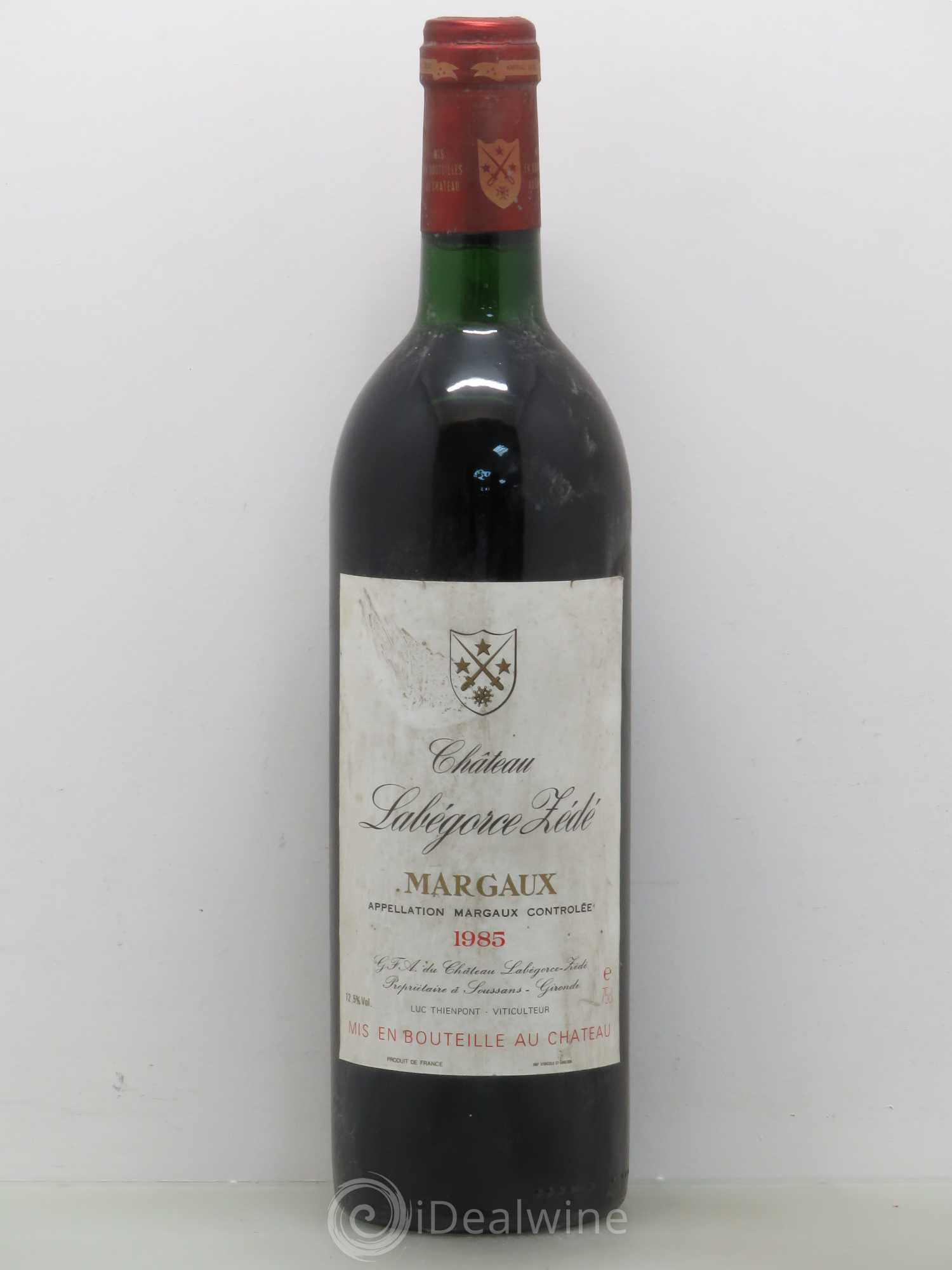 Château Labegorce Zédé Cru Bourgeois 1985 - Lot de 1 bouteille - 0