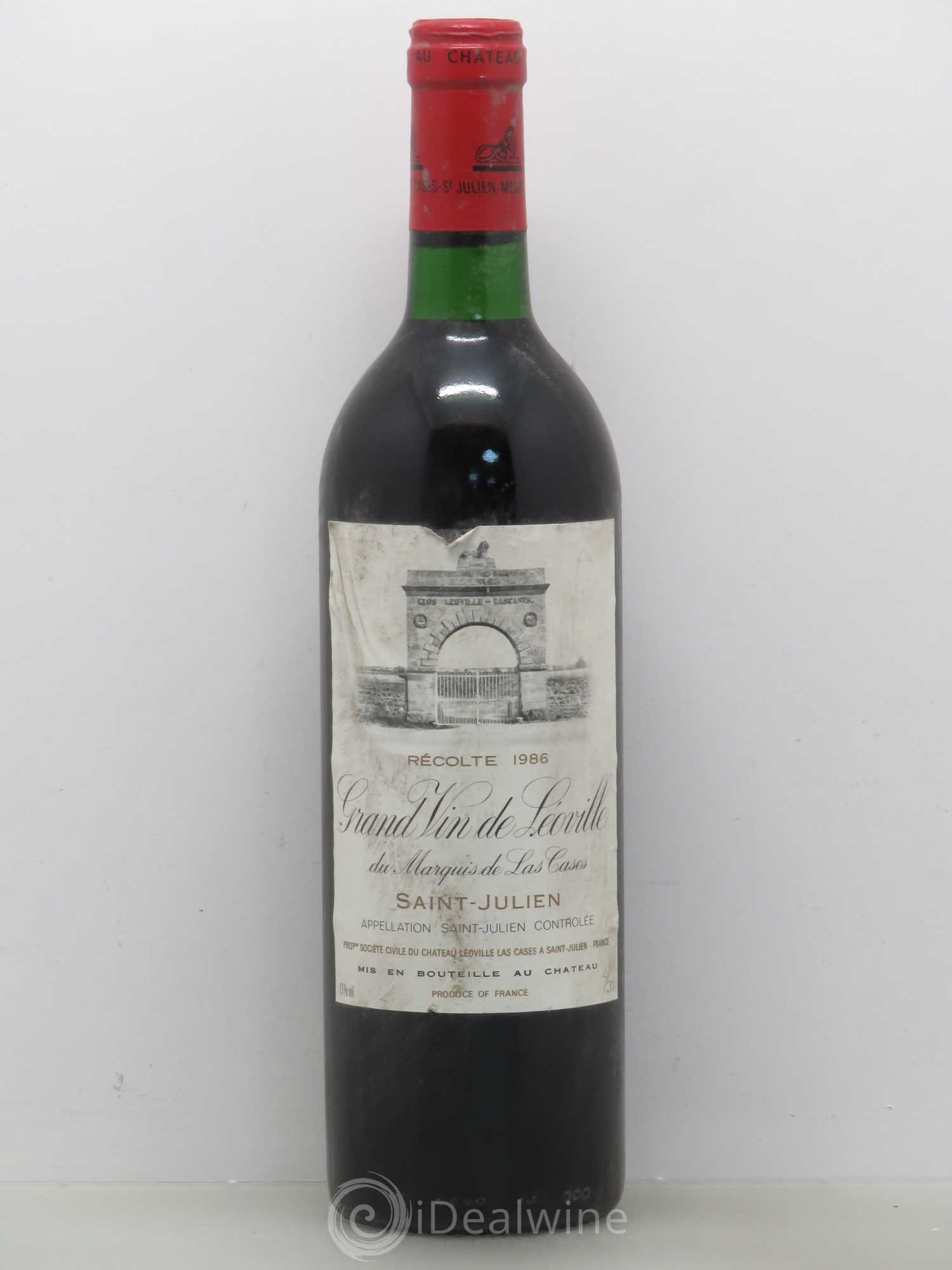 Château Léoville Las Cases 2ème Grand Cru Classé 1986 - Posten von 1 Flasche - 0