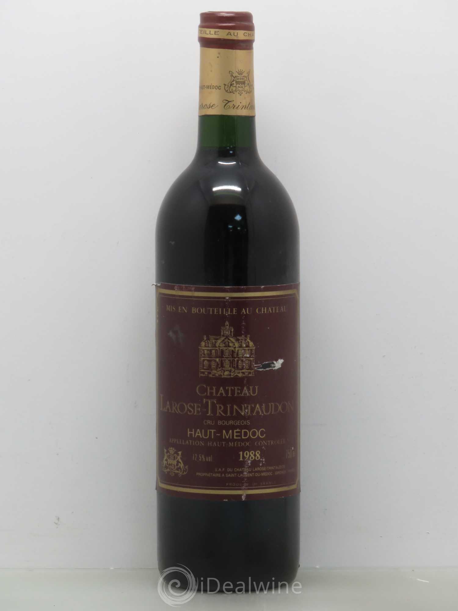 Château Larose Trintaudon Cru Bourgeois 1988 - Lot de 1 bouteille - 0