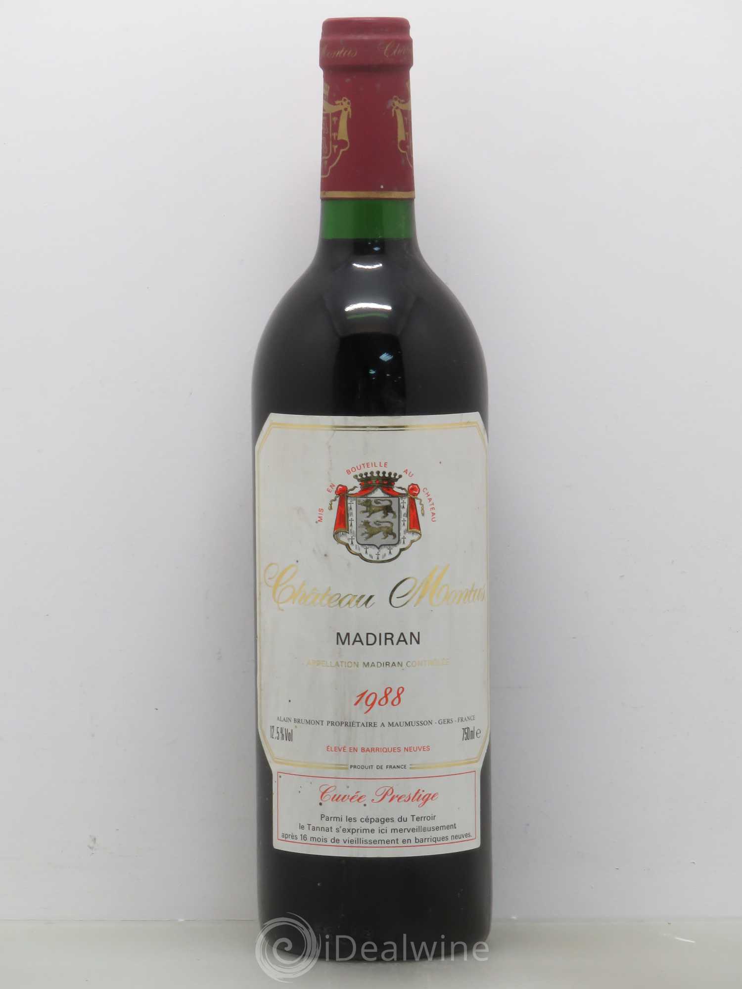 Madiran Château Montus-Prestige Alain Brumont 1988 - Lot de 1 bouteille - 0