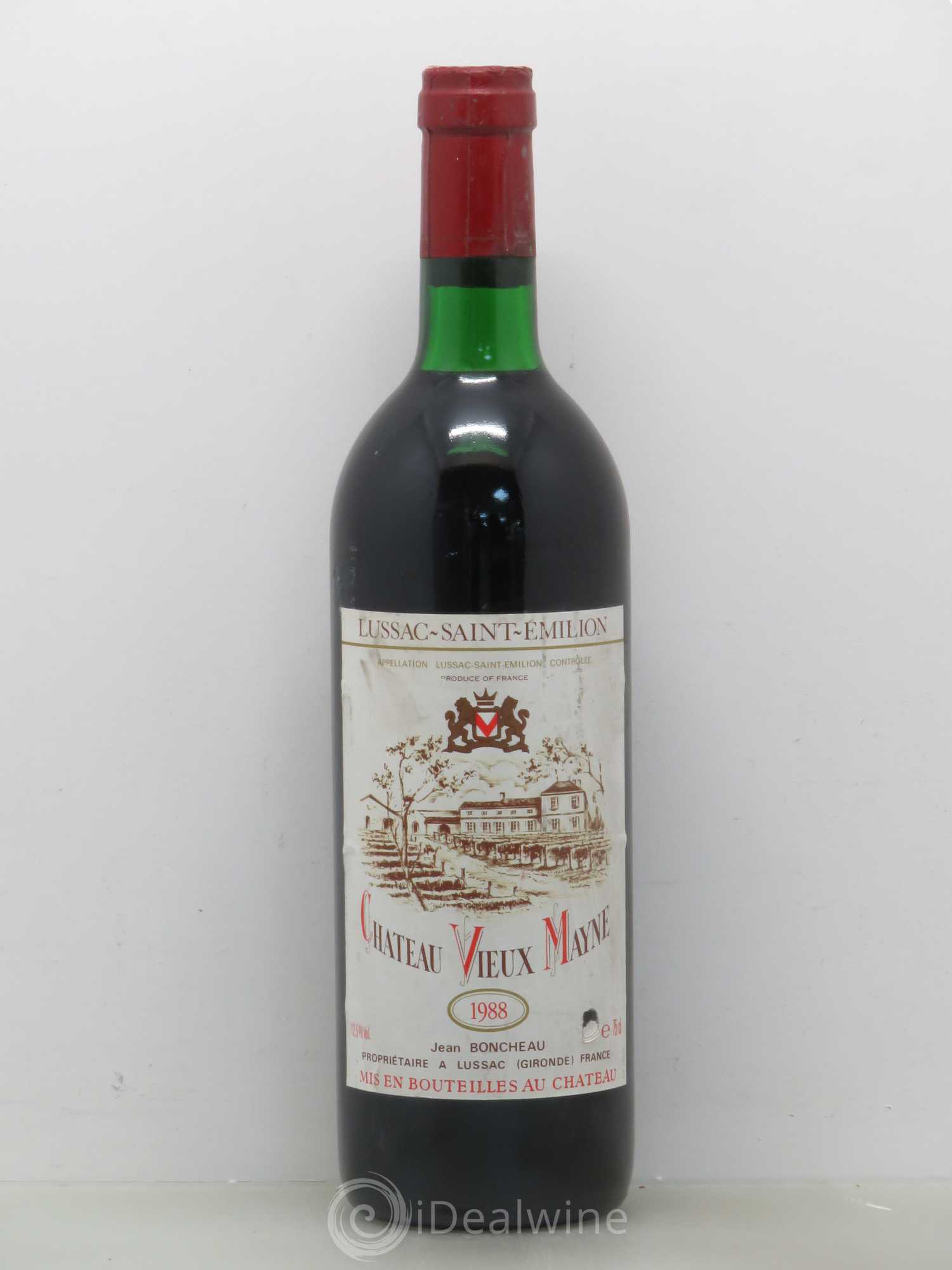 Saint-Émilion Château Vieux Mayne 1988 - Posten von 1 Flasche - 0