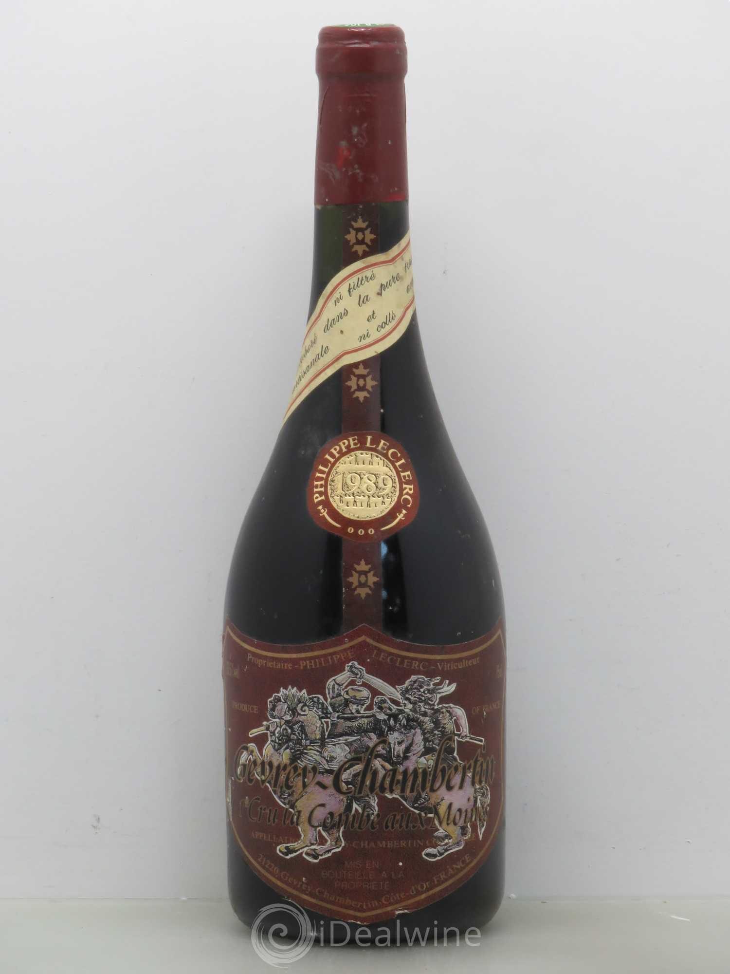 Gevrey-Chambertin 1er Cru La Combe Aux Moines Leclerc 1989 - Posten von 1 Flasche - 0