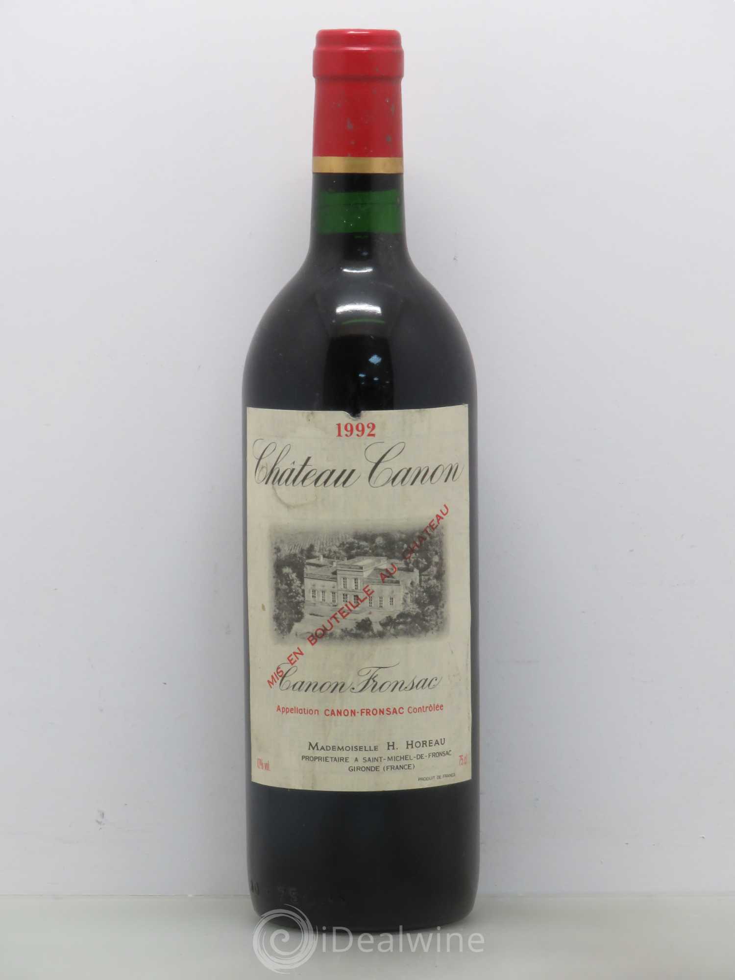 Canon-Fronsac (sans prix de réserve) 1992 - Lot de 1 bouteille - 0