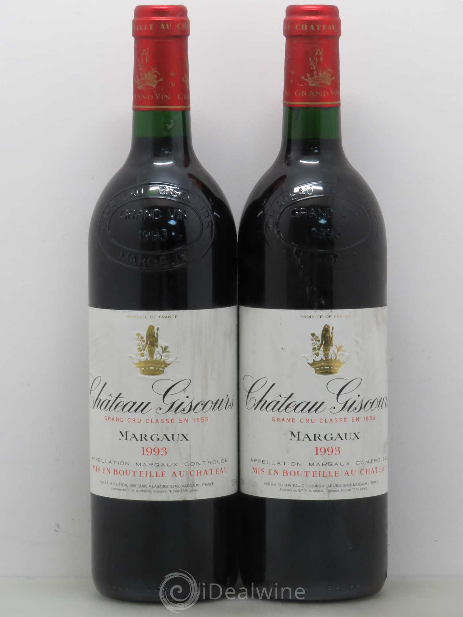 Château Giscours 3ème Grand Cru Classé 1993 - Lot de 2 bouteilles - 0