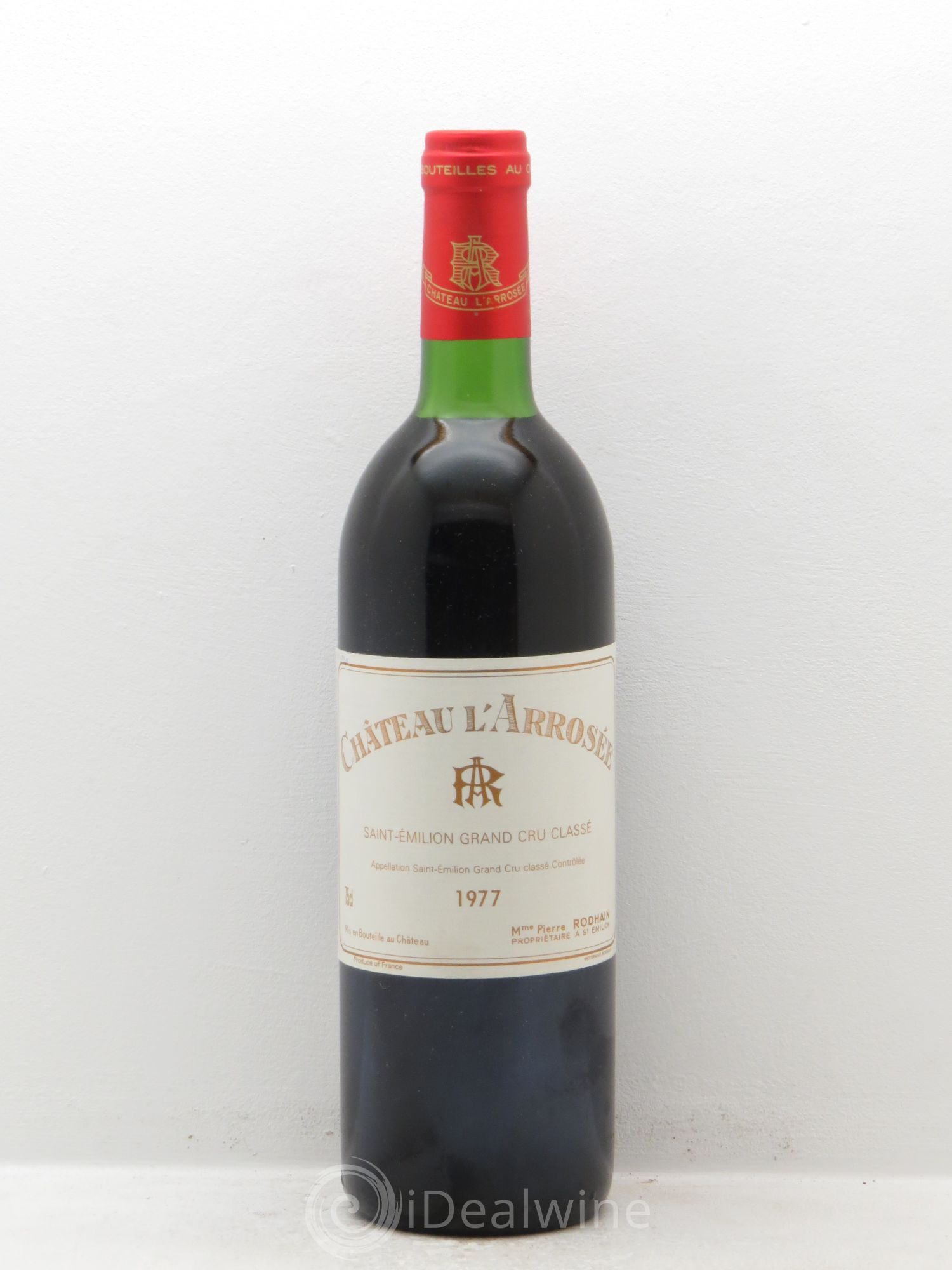 Château l' Arrosée Grand Cru Classé 1977 - Lot de 1 bouteille - 0