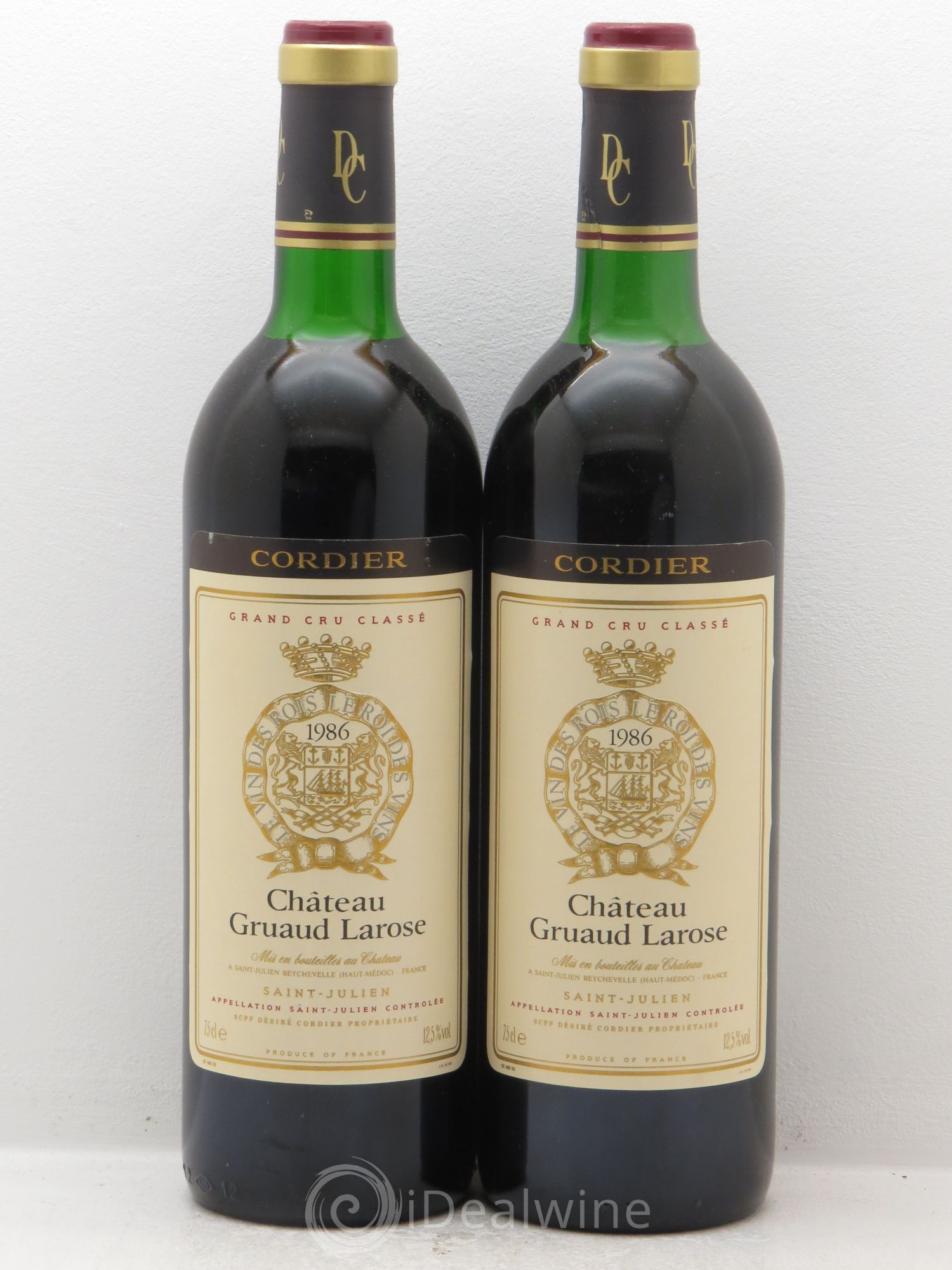 Château Gruaud Larose 2ème Grand Cru Classé 1986 - Lot de 2 bouteilles - 0