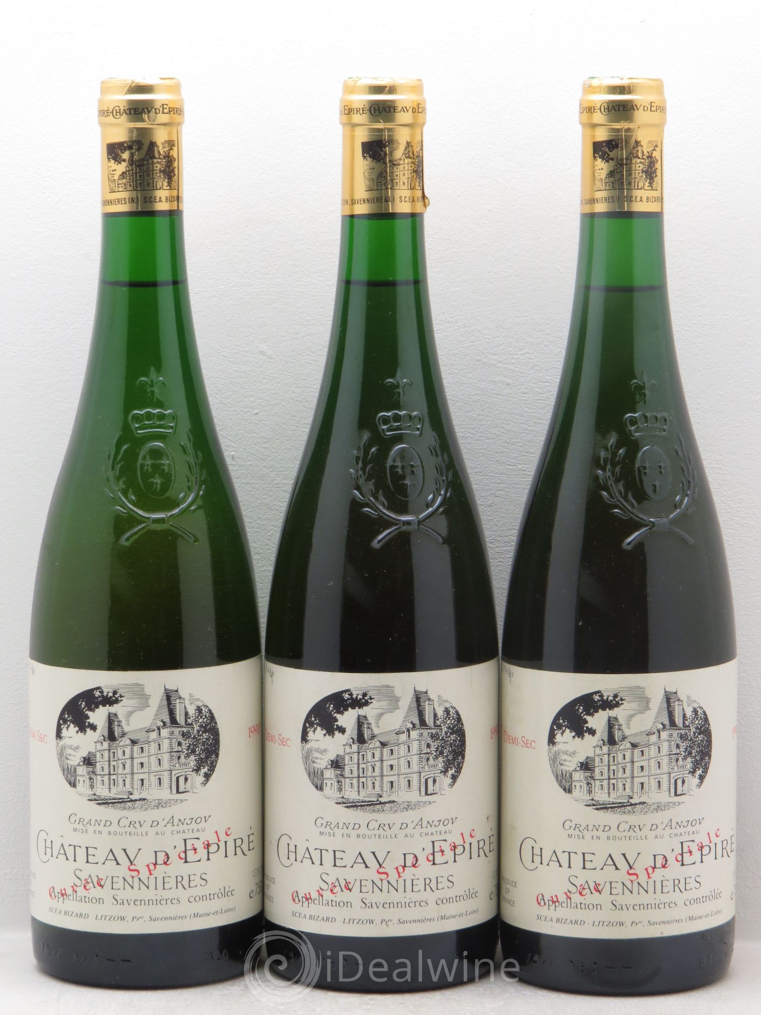 Savennières Cuvée Spéciale Demi-sec 1990 - Lot de 3 bouteilles - 0