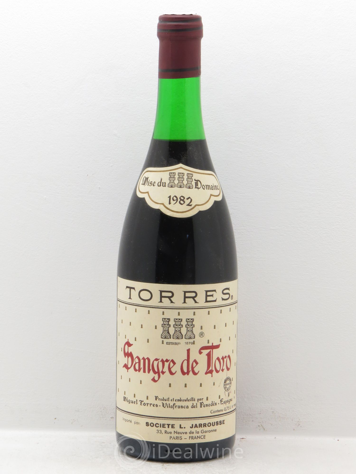Espagne Sangre de Toro Miguel Torres (sans prix de réserve) 1982 - Posten von 1 Flasche - 0