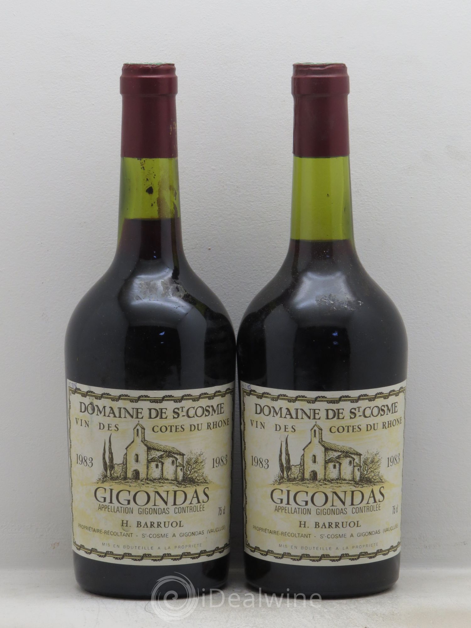 Gigondas 1983 - Lot de 2 bouteilles - 0