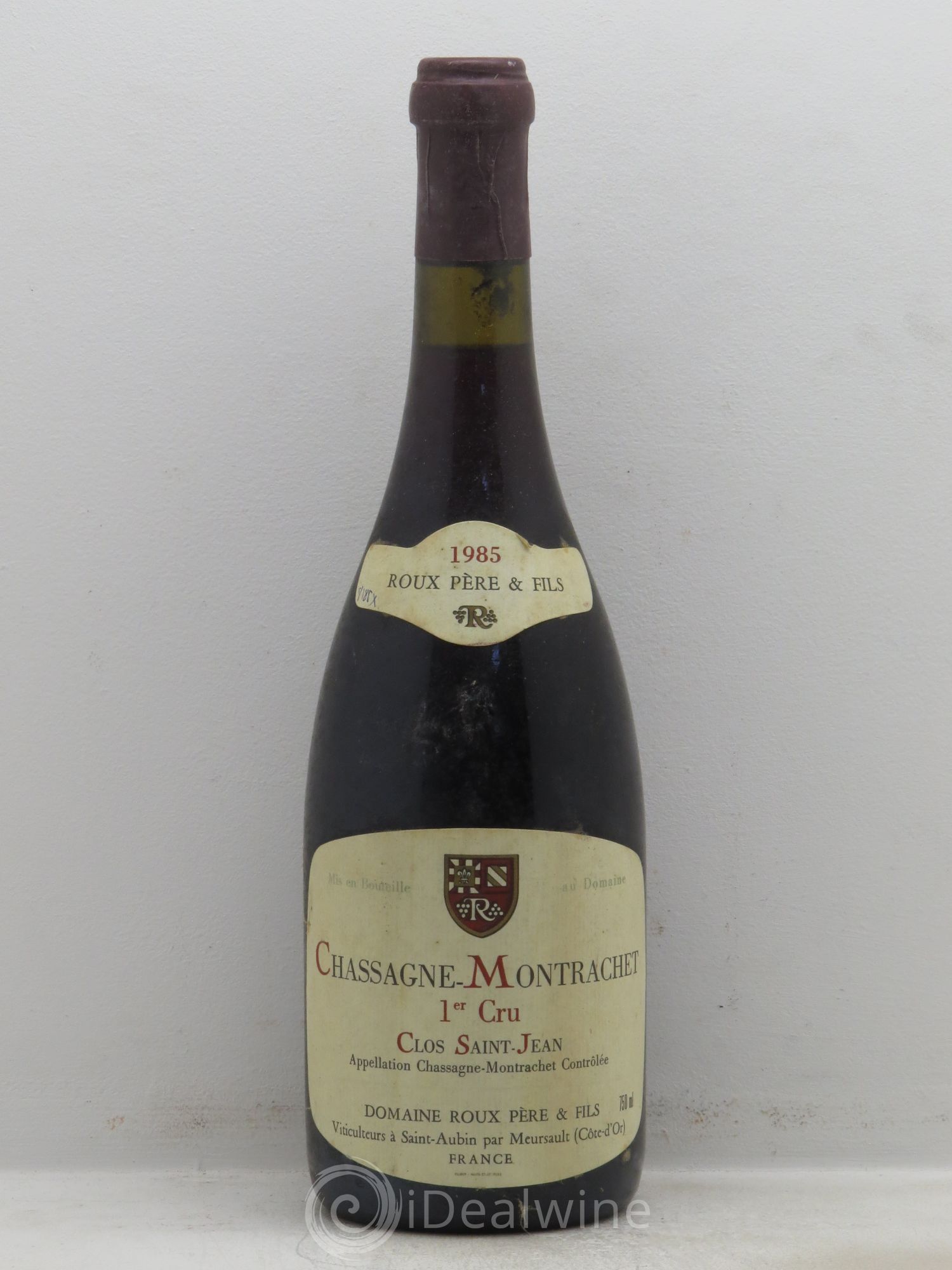Chassagne-Montrachet 1er Cru 1985 - Lot de 1 bouteille - 0
