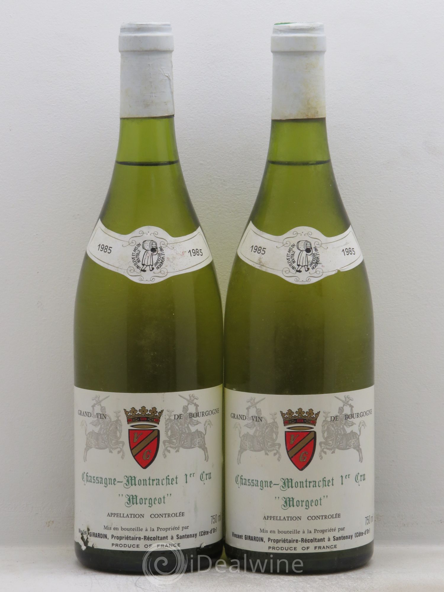 Chassagne-Montrachet 1er Cru 1985 - Lot de 2 bouteilles - 0