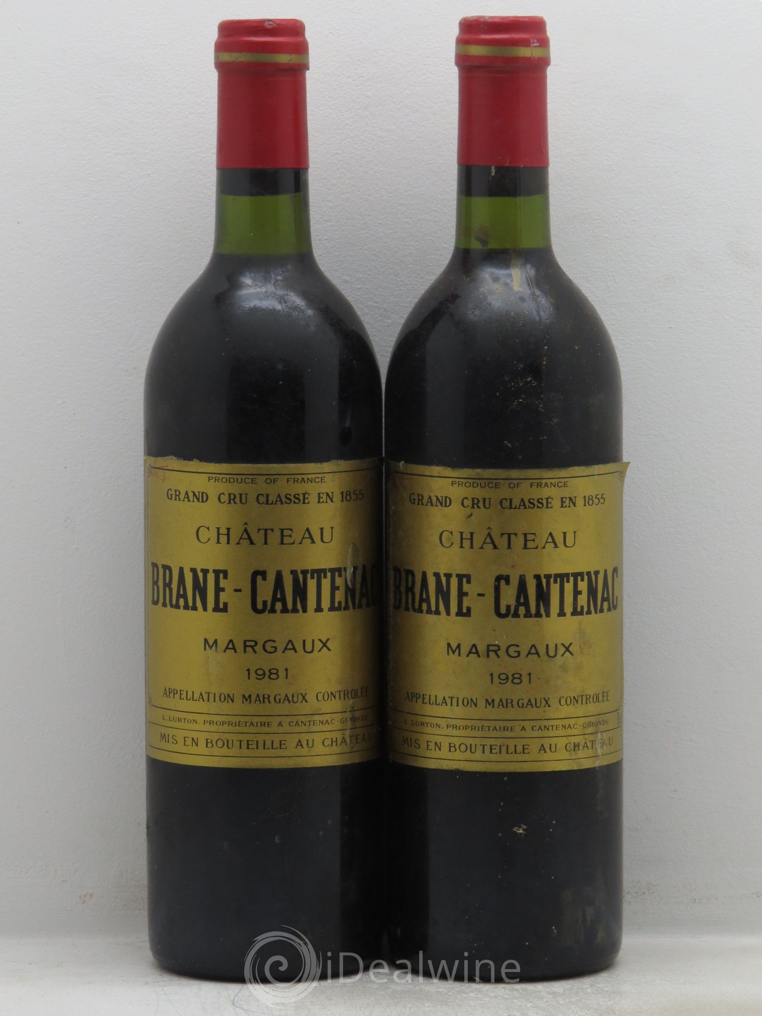 Château Brane Cantenac 2ème Grand Cru Classé 1981 - Lot de 2 bouteilles - 0