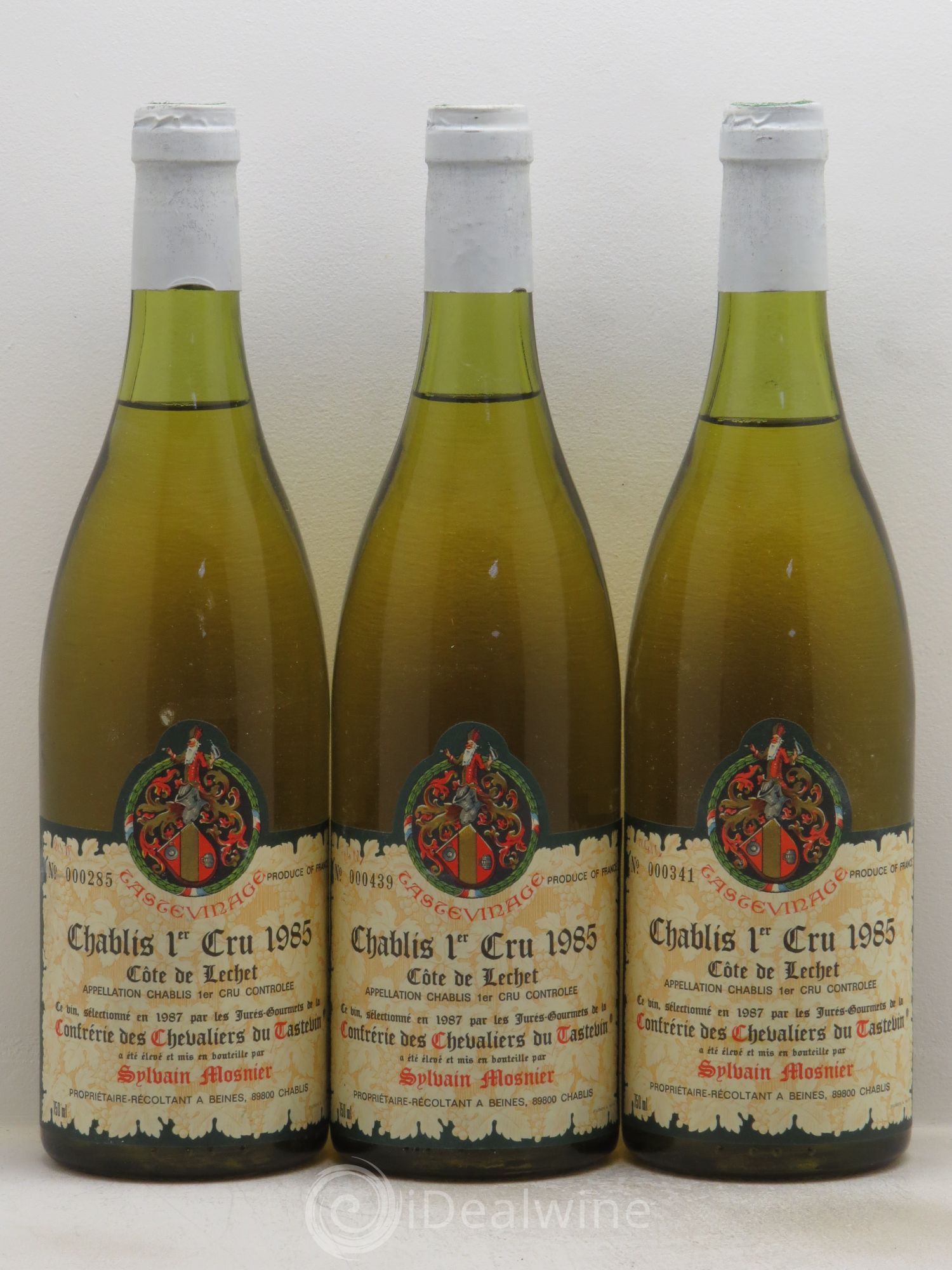 Chablis 1er Cru 1985 - Lot de 3 bouteilles - 0