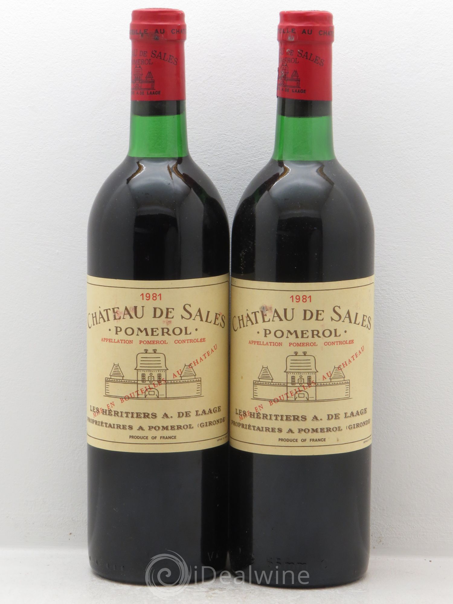 Château de Sales 1981 - Lot de 2 bouteilles - 0
