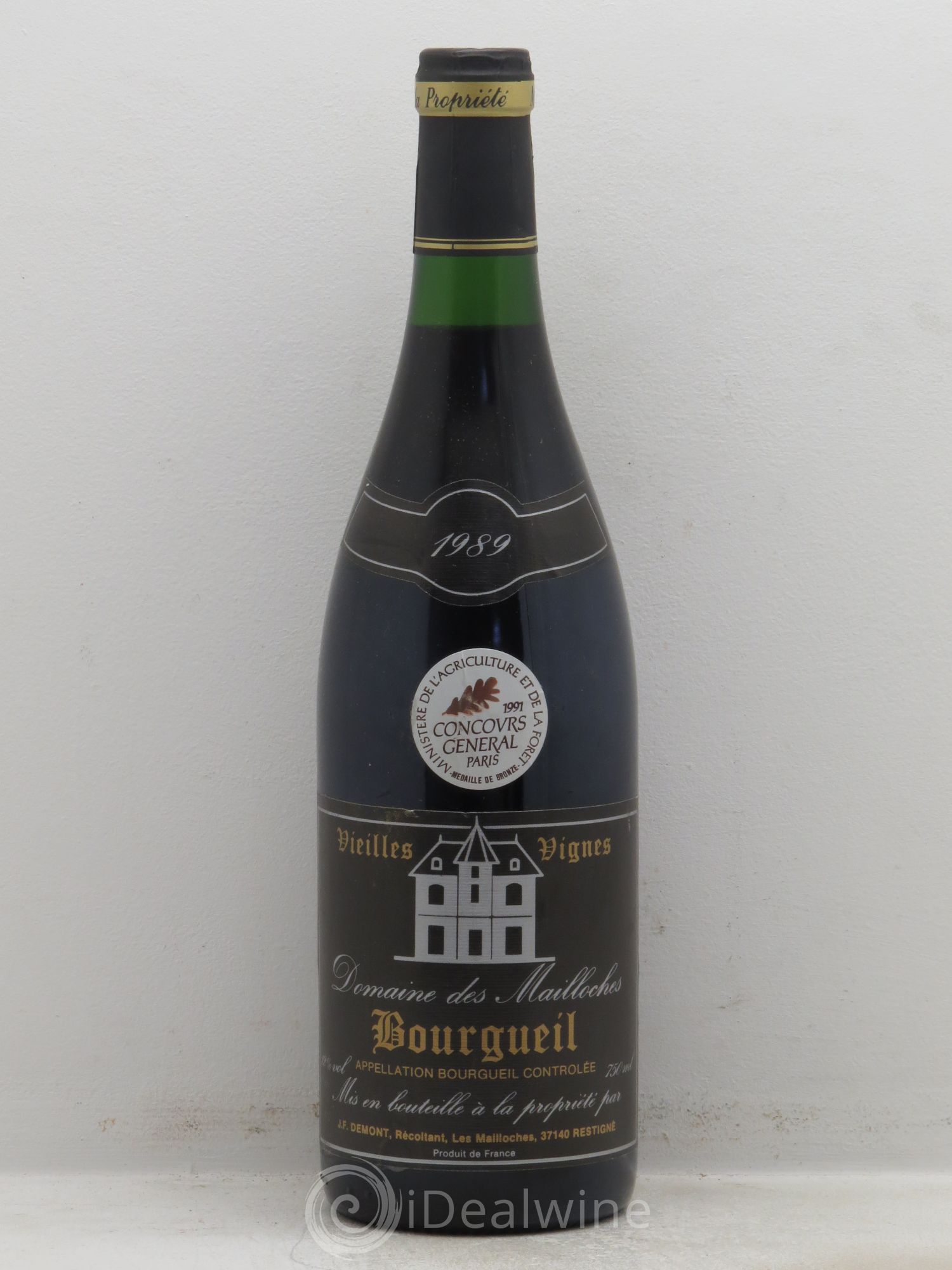 Bourgueil Domaine des Mailloches Vieilles Vignes (sans prix de réserve) 1989 - Posten von 1 Flasche - 0