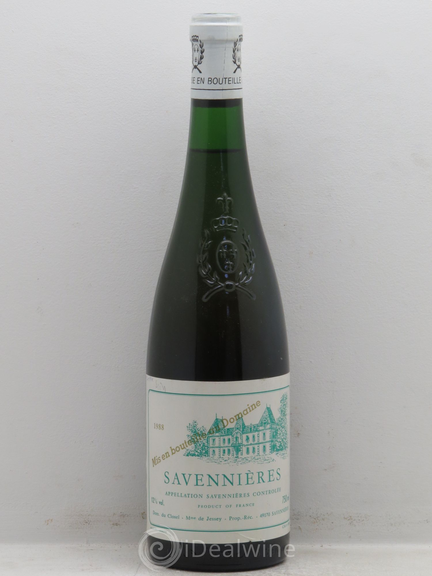 Savennières 1988 - Lot de 1 bouteille - 0
