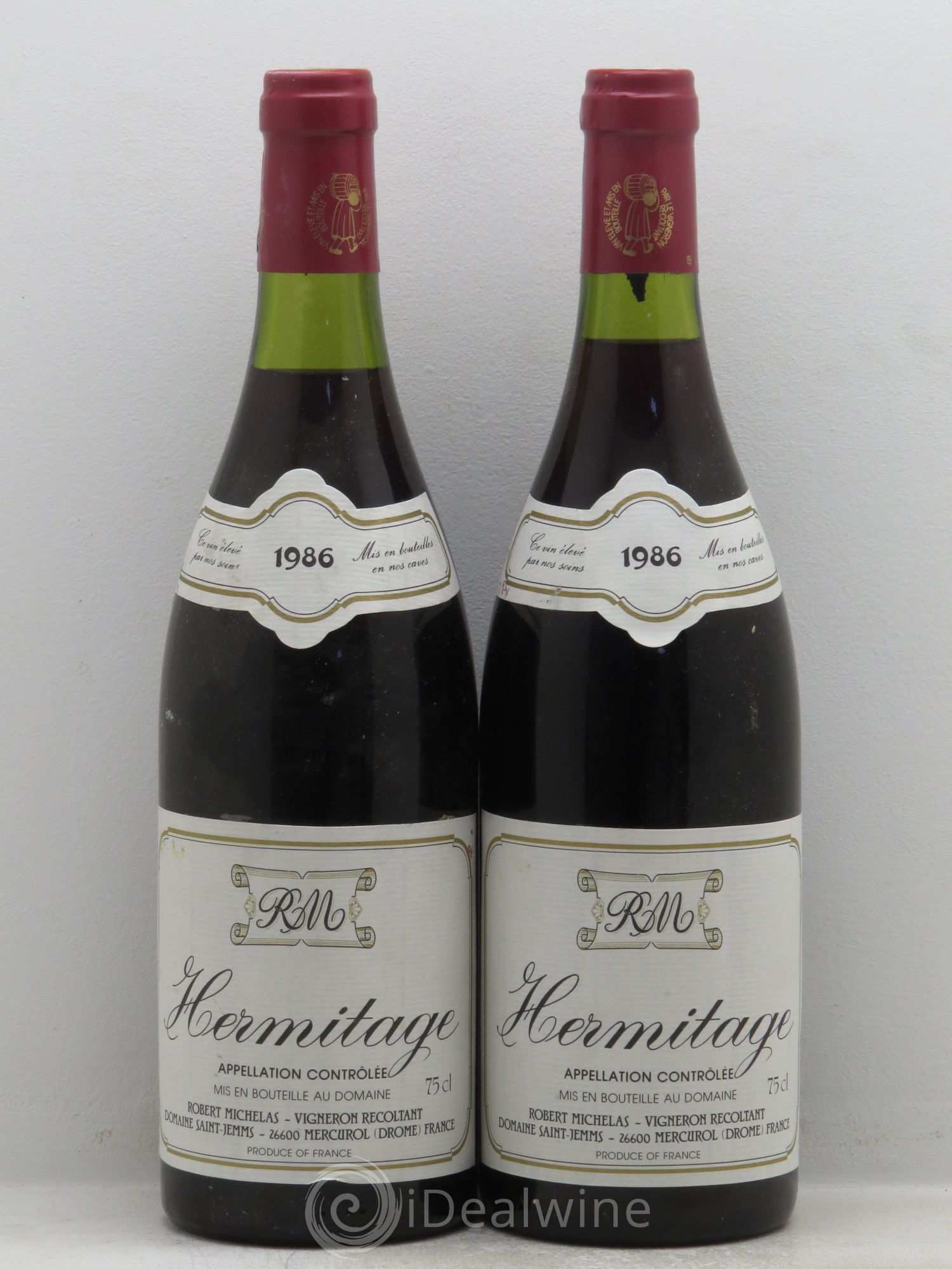 Hermitage Robert Michelas 1986 - Posten von 2 Flaschen - 0