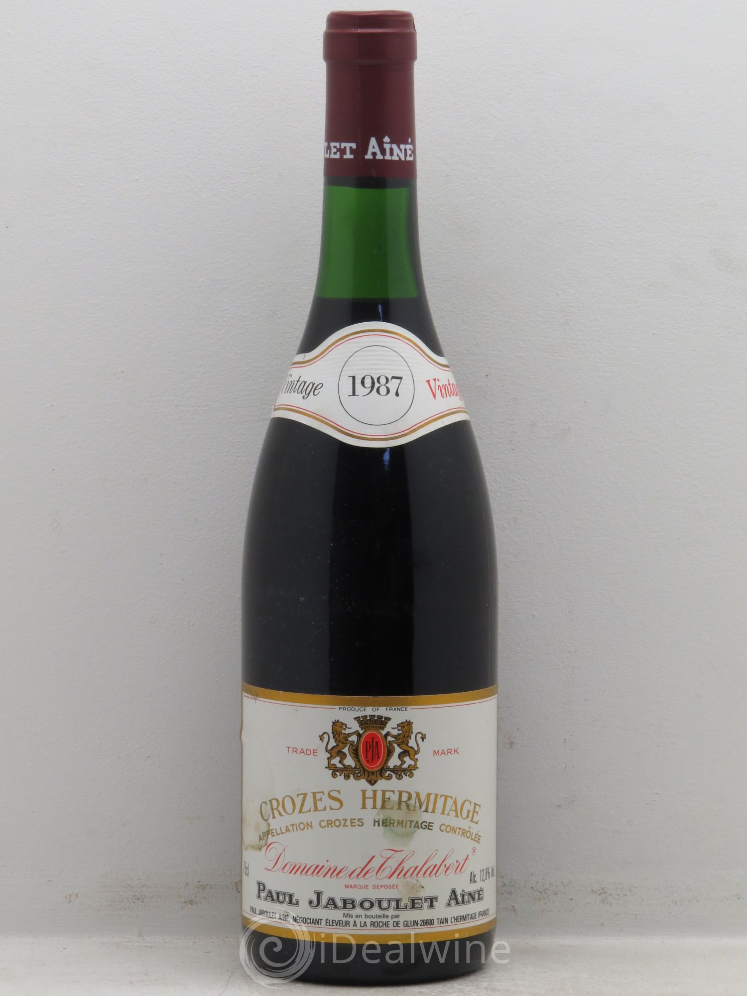 Crozes-Hermitage Domaine de Thalabert Paul Jaboulet Ainé 1987 - Lot de 1 bouteille - 0