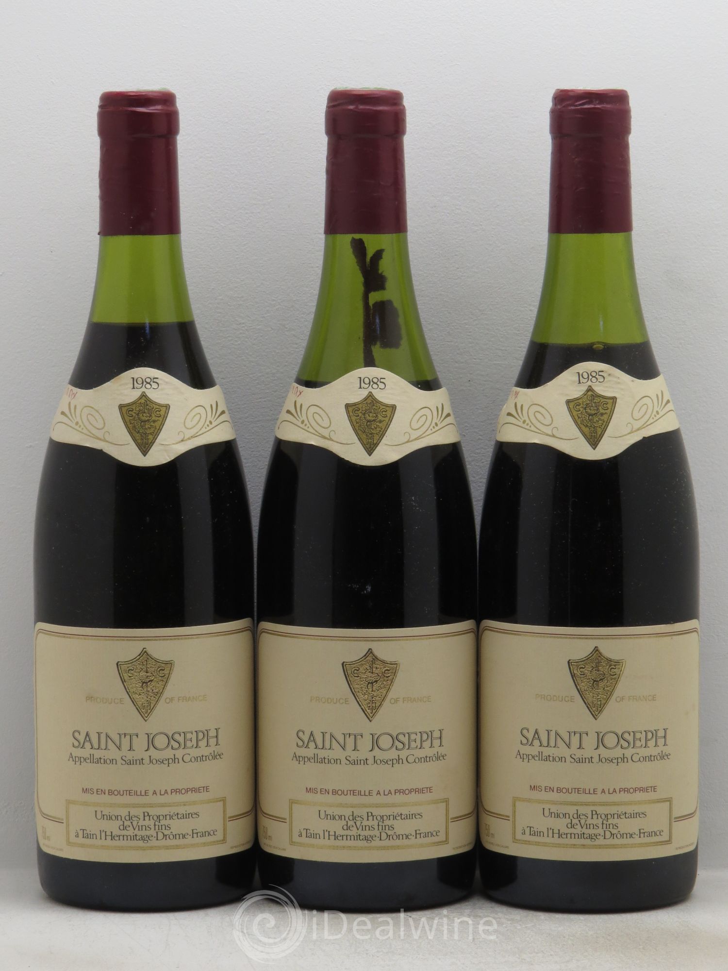 Saint-Joseph Union des propriétaires des vins fins 1985 - Posten von 3 Flaschen - 0