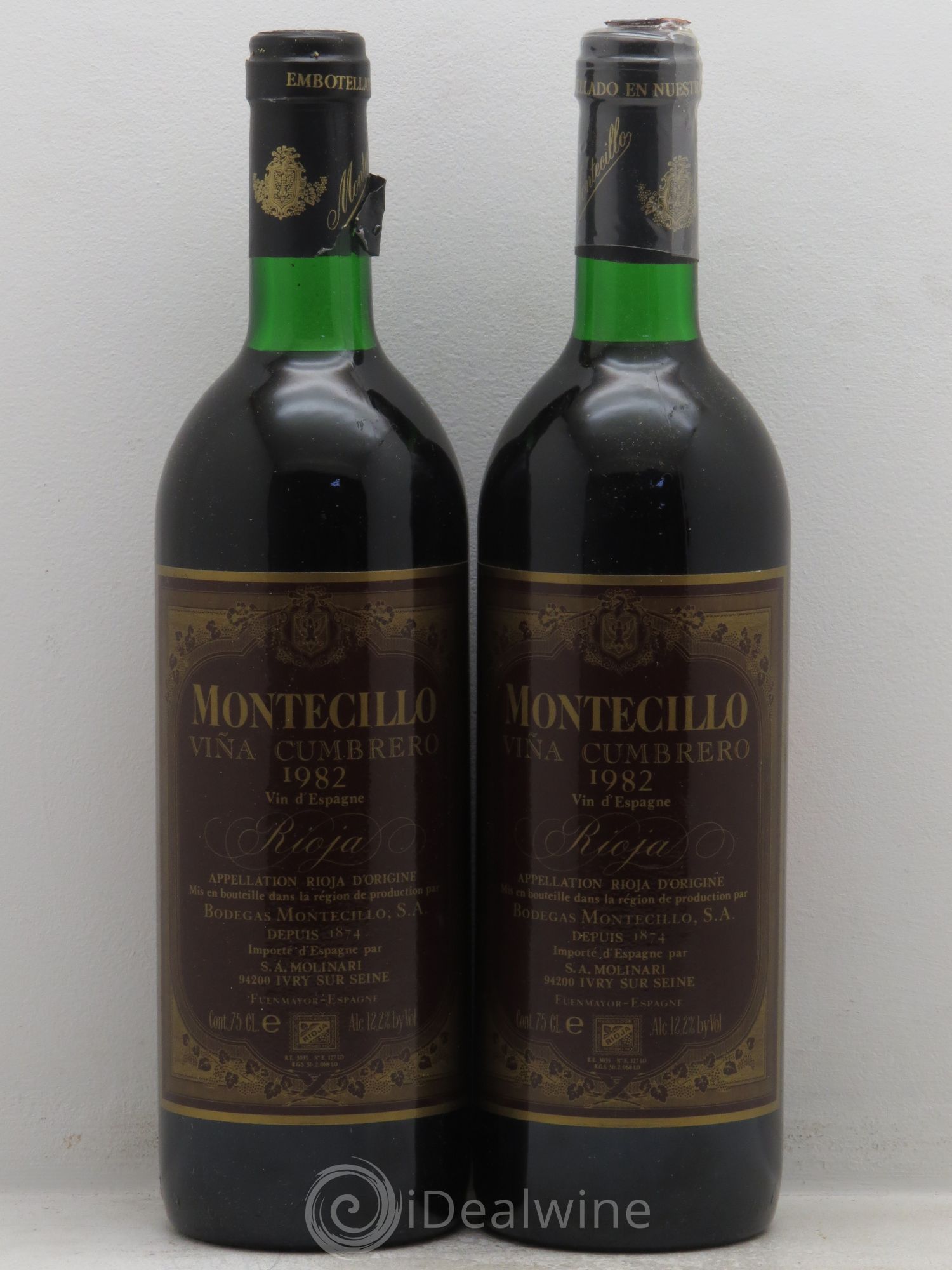 Rioja DOCA Montecillo Podegas Montecio 1982 - Lot of 2 bottles - 0