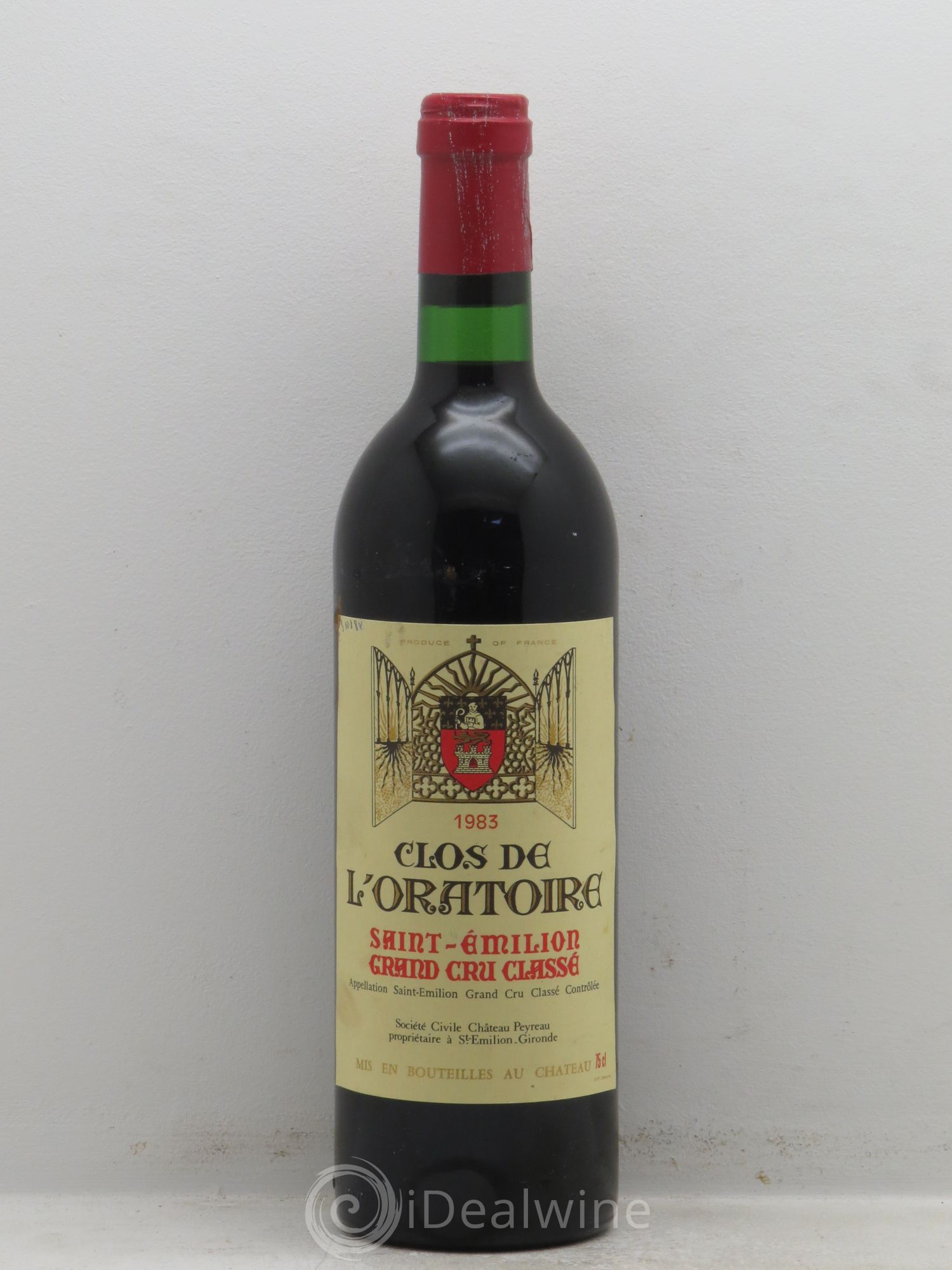 Clos de l'Oratoire Grand Cru Classé 1983 - Lot de 1 bouteille - 0