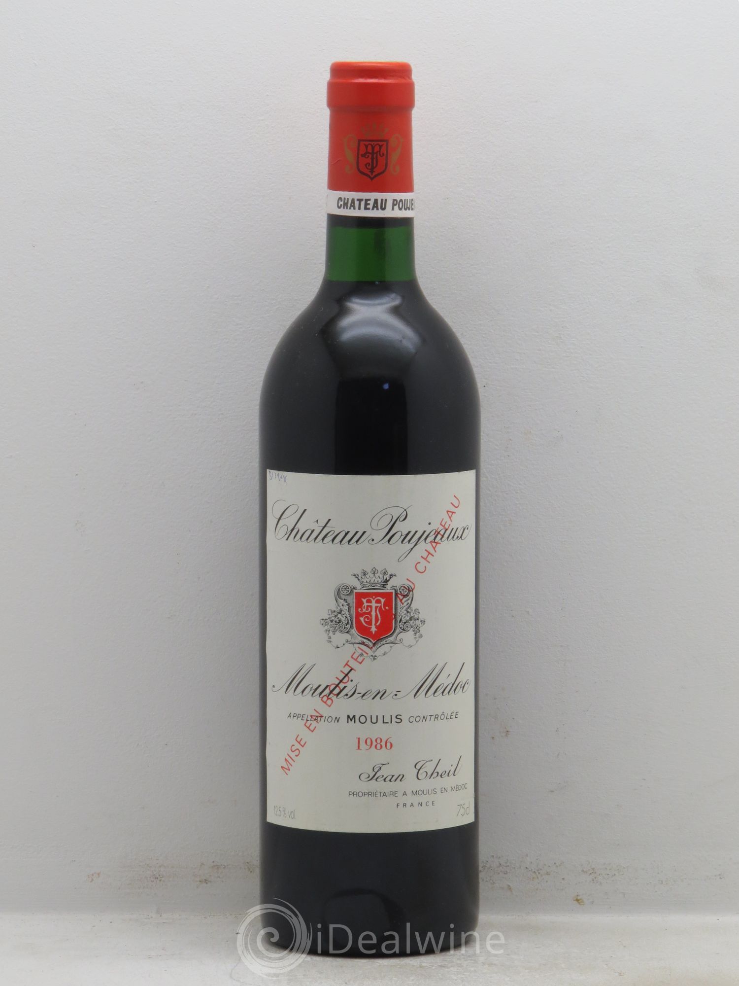 Château Poujeaux 1986 - Lot de 1 bouteille - 0